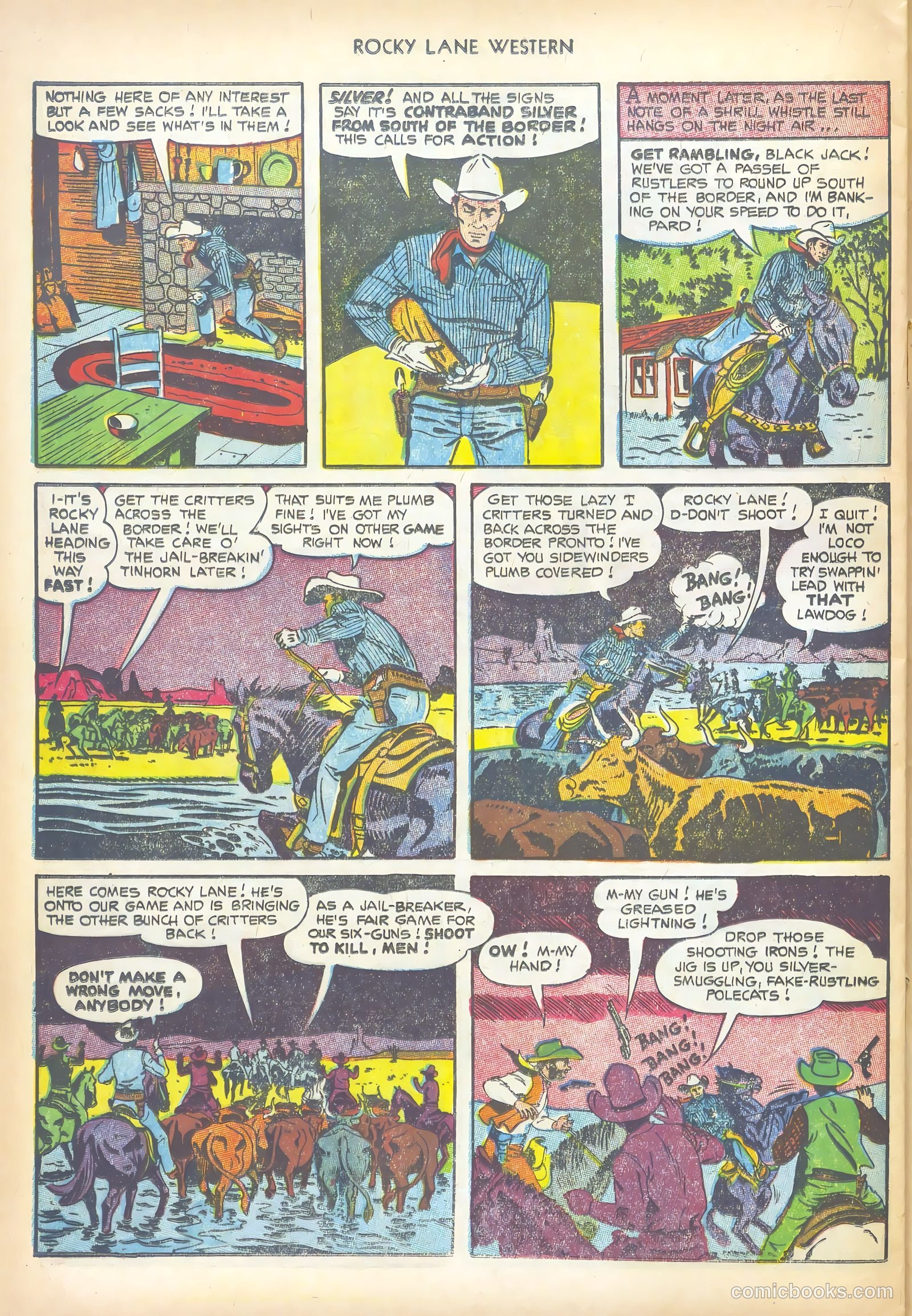 Rocky Lane Western #50 (1953) — page 24 of 36