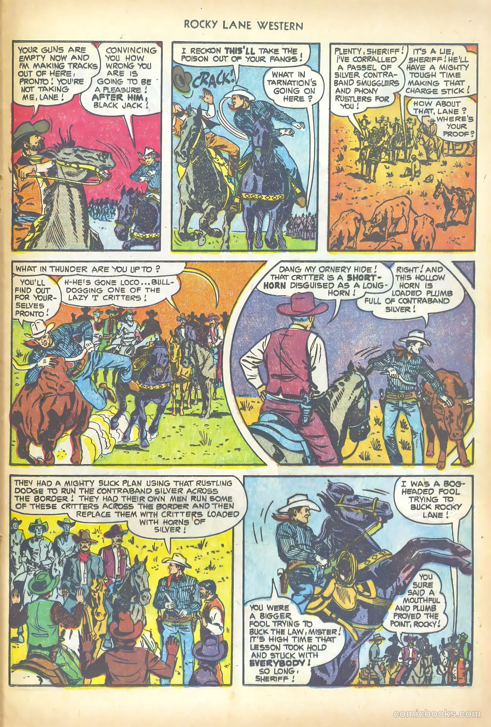 Rocky Lane Western #50 (1953) — page 25 of 36