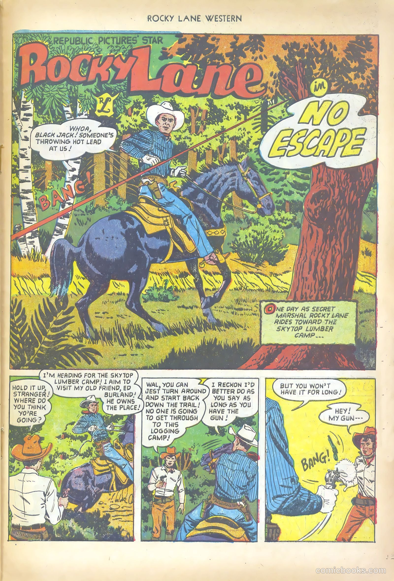 Rocky Lane Western #50 (1953) — page 27 of 36