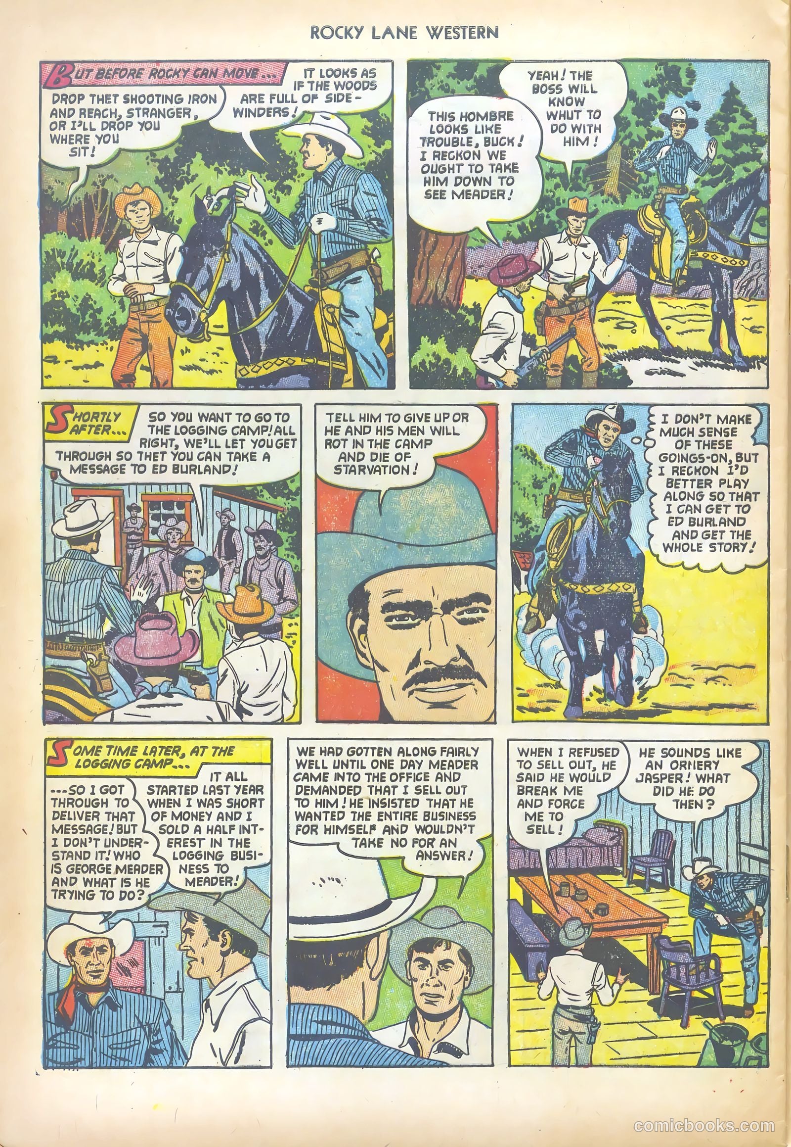 Rocky Lane Western #50 (1953) — page 28 of 36
