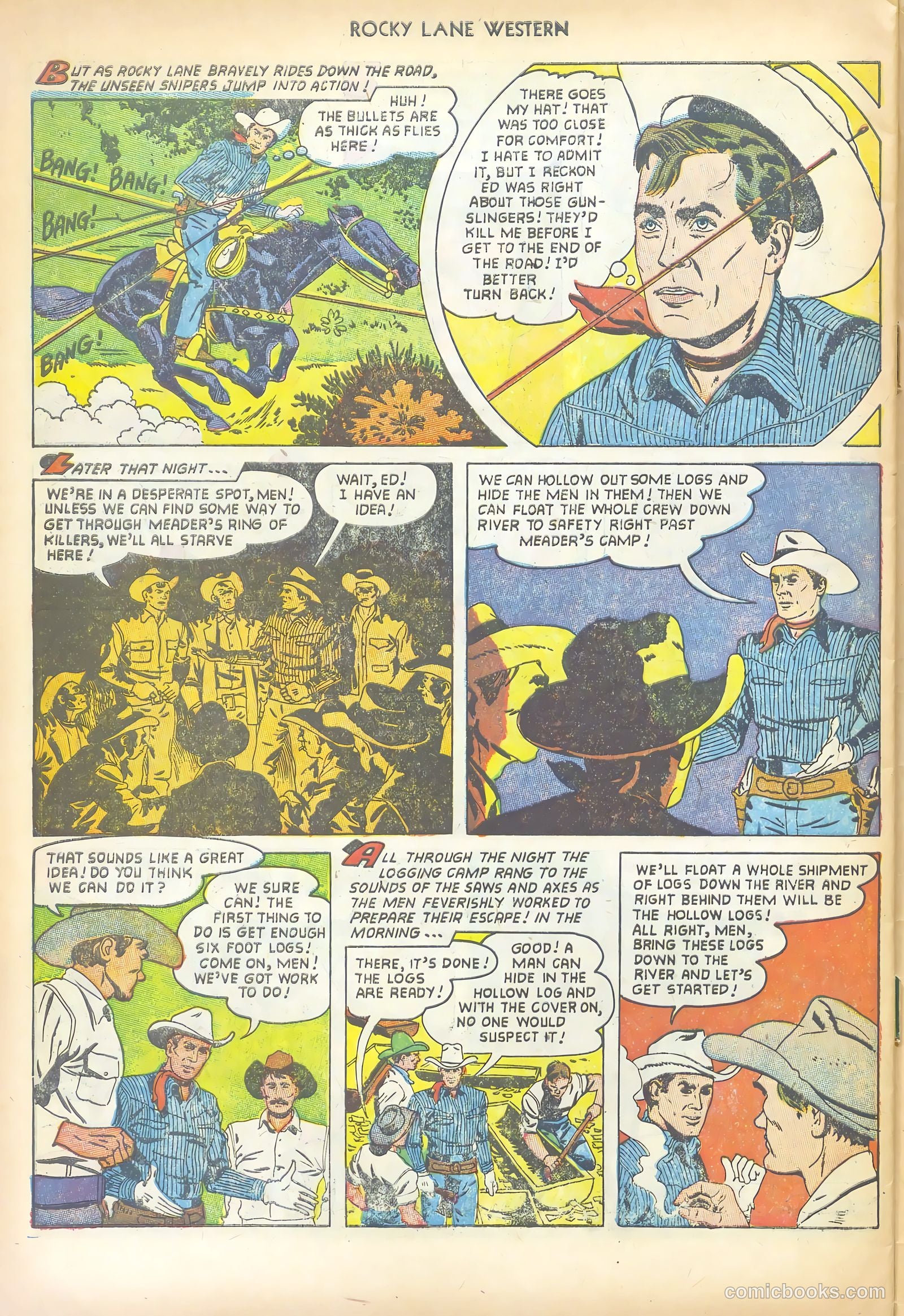 Rocky Lane Western #50 (1953) — page 30 of 36
