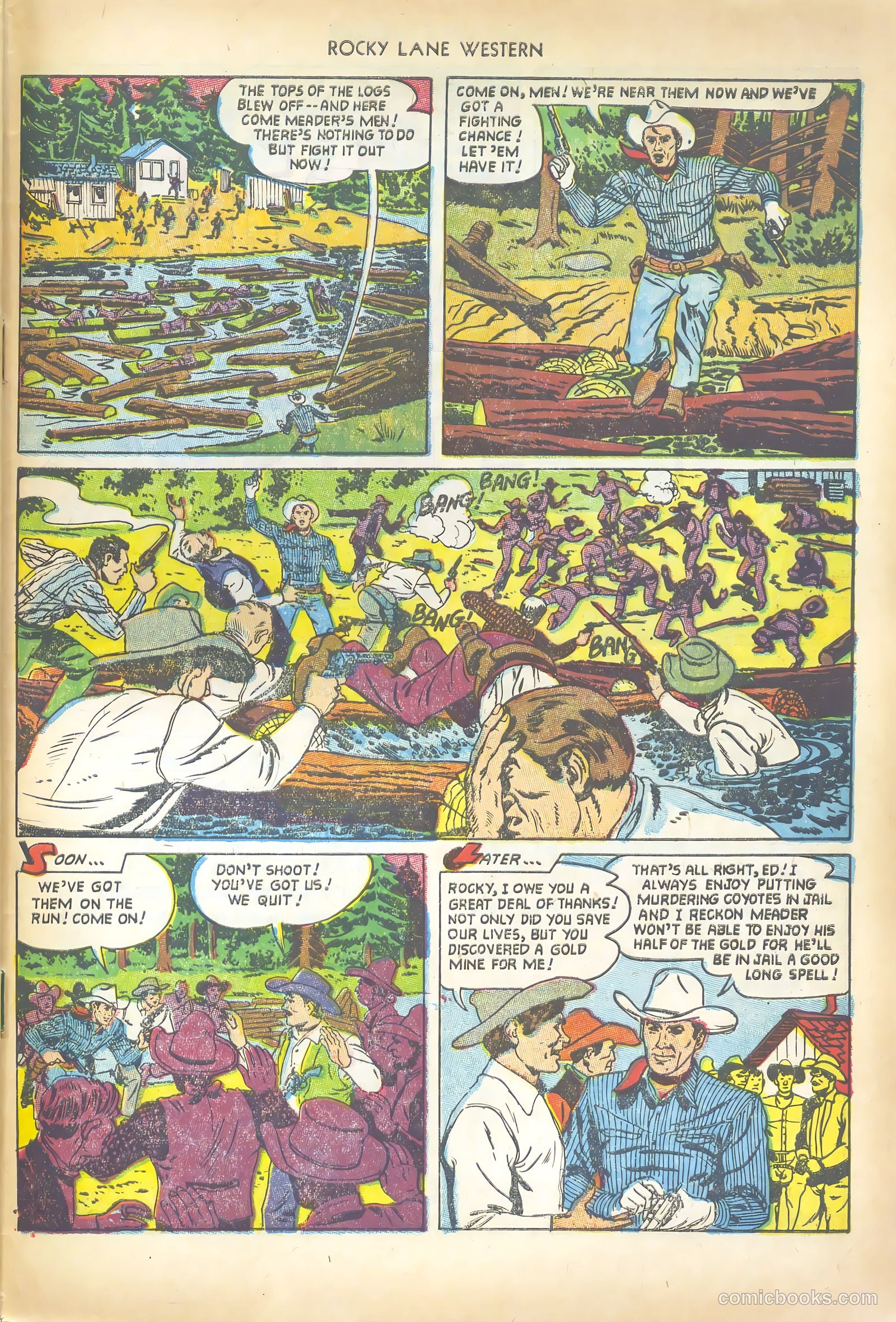 Rocky Lane Western #50 (1953) — page 33 of 36