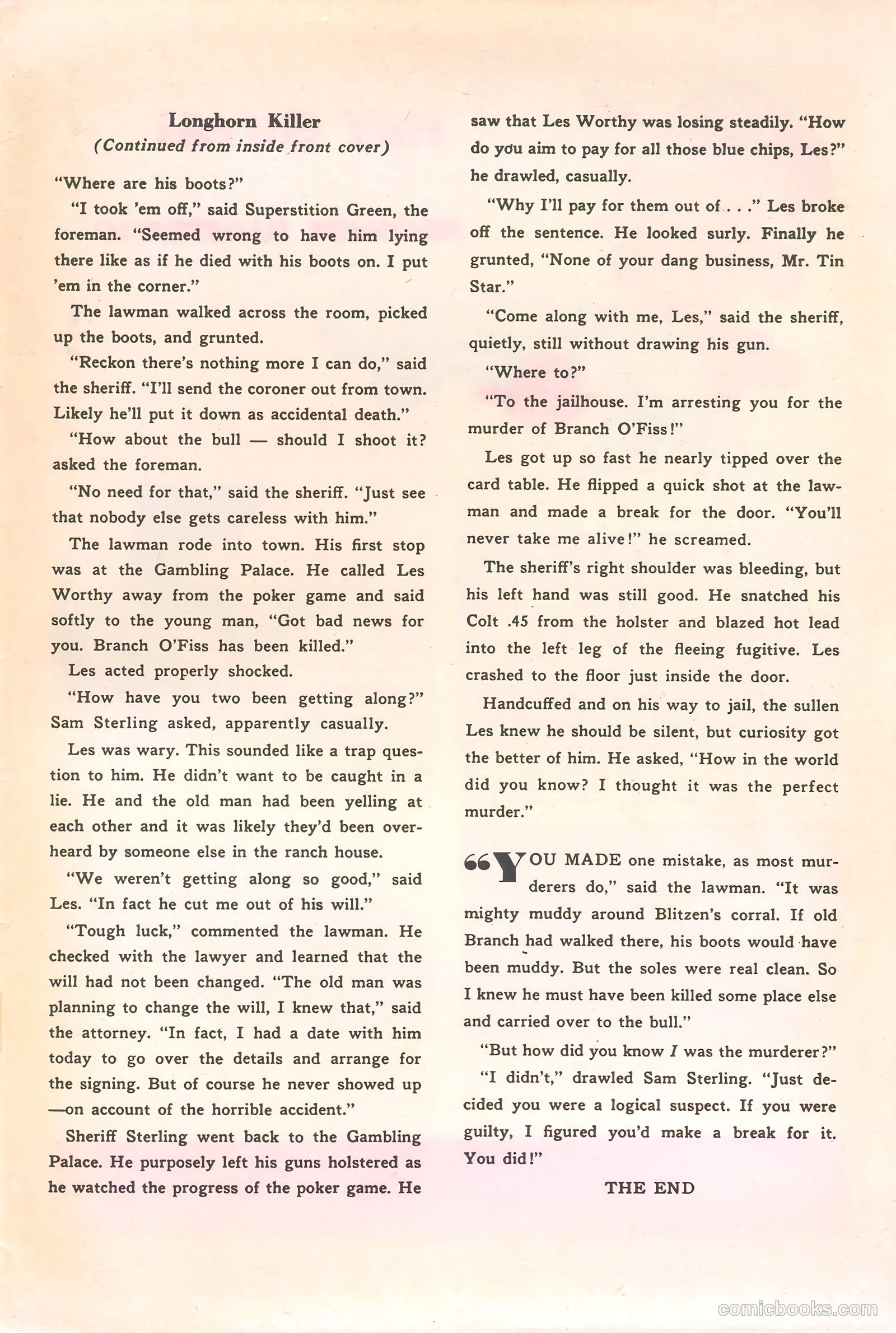 Rocky Lane Western #50 (1953) — page 35 of 36