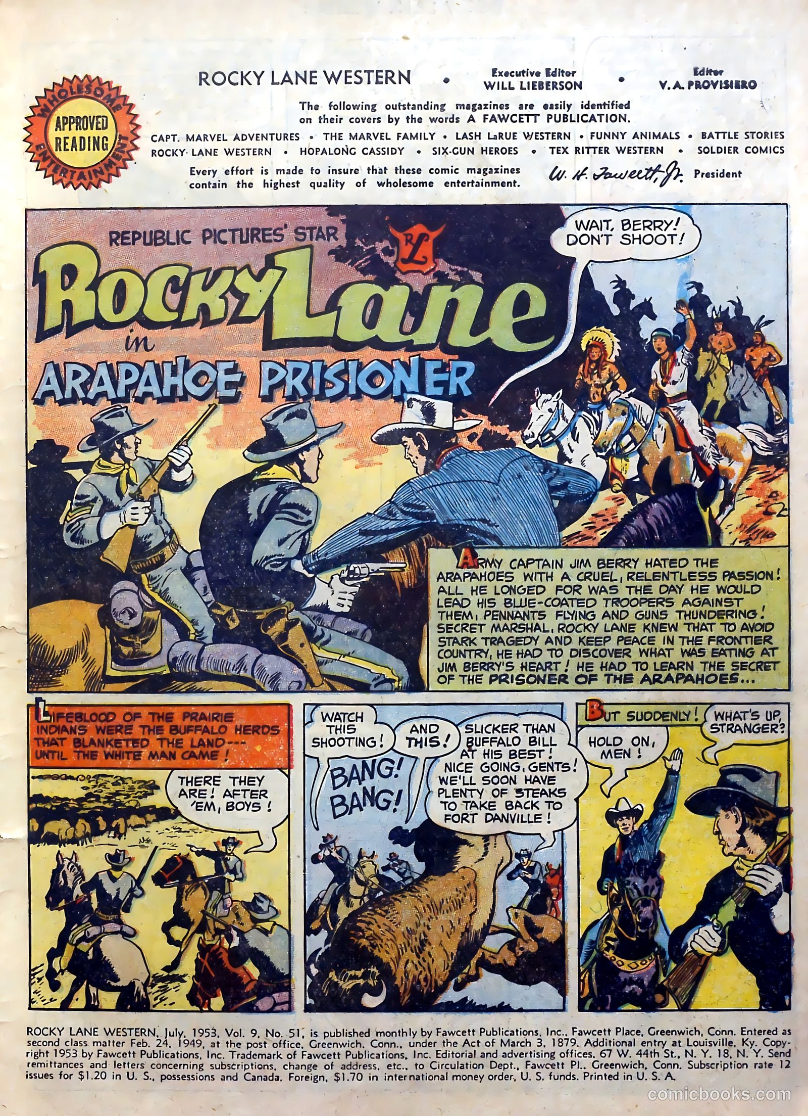 Rocky Lane Western #51 (1953) — page 3 of 36
