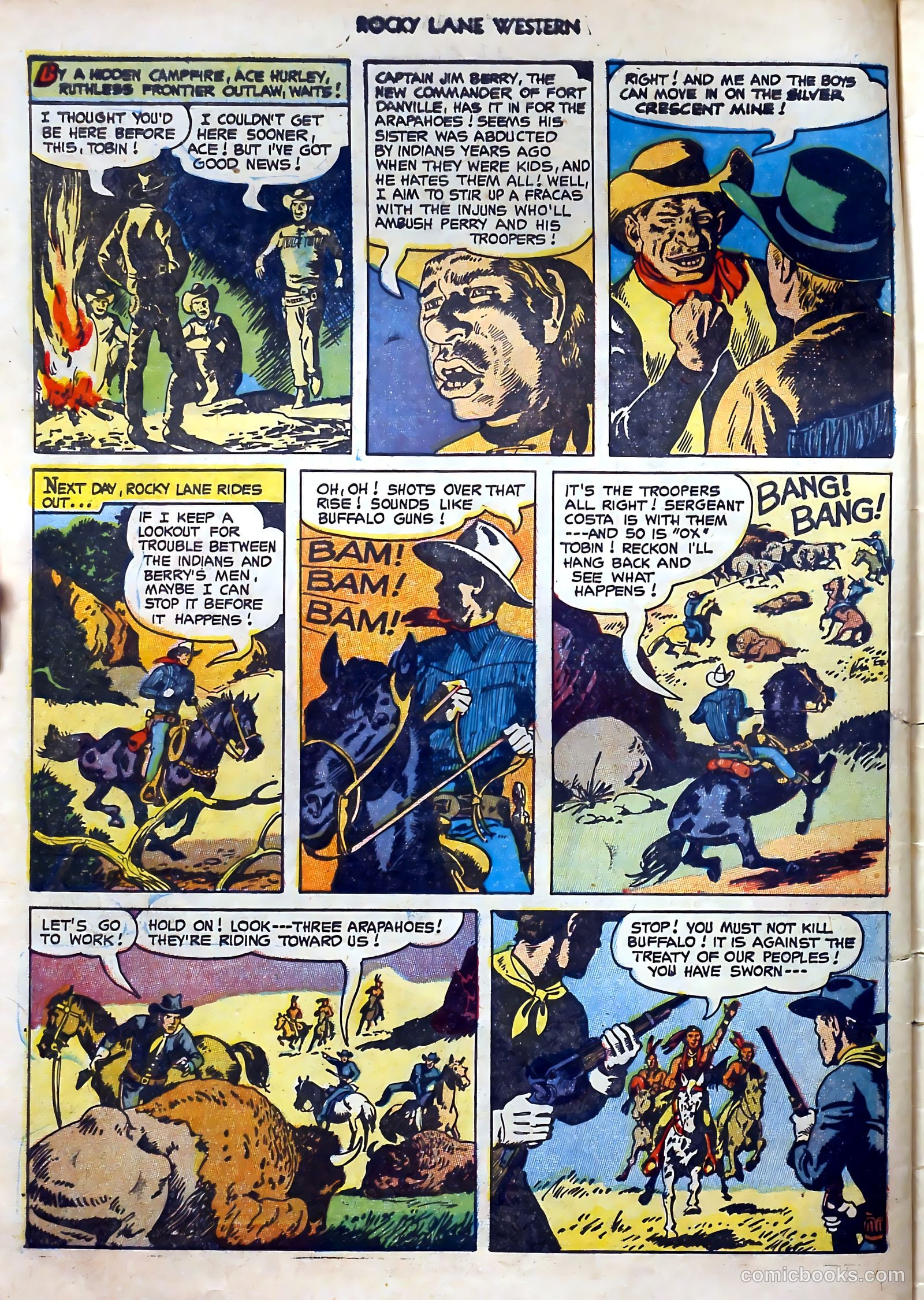 Rocky Lane Western #51 (1953) — page 6 of 36