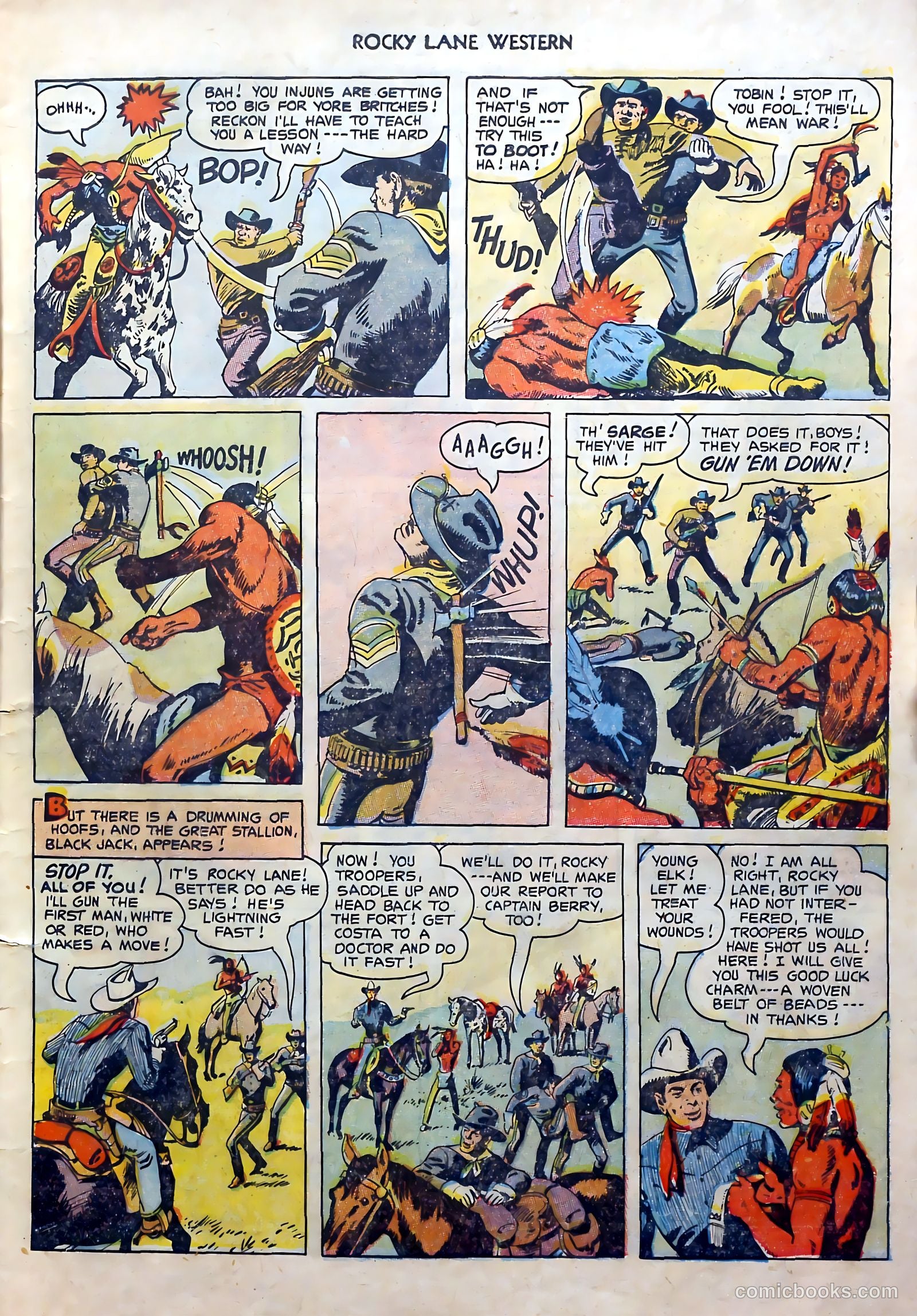 Rocky Lane Western #51 (1953) — page 7 of 36