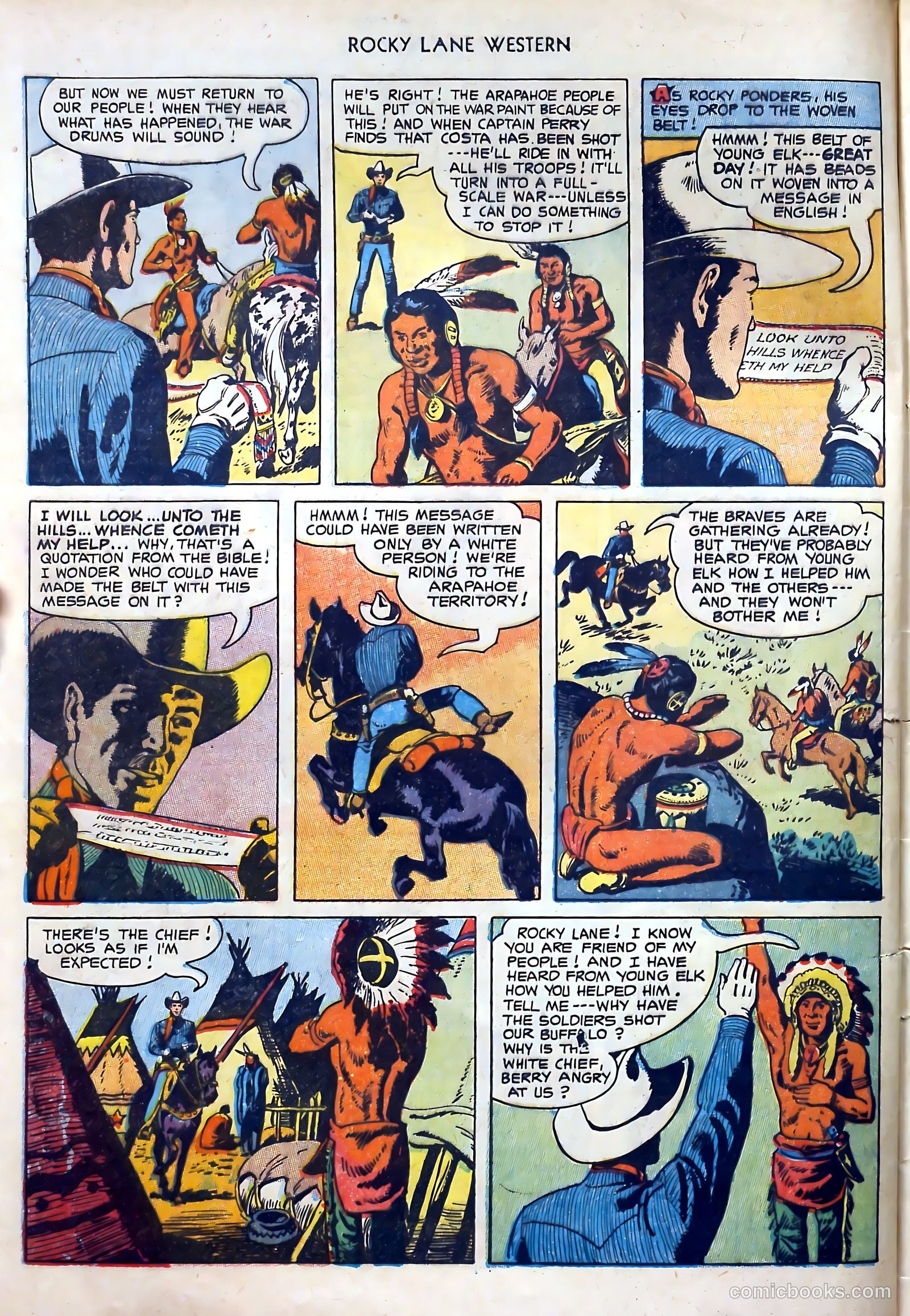 Rocky Lane Western #51 (1953) — page 8 of 36