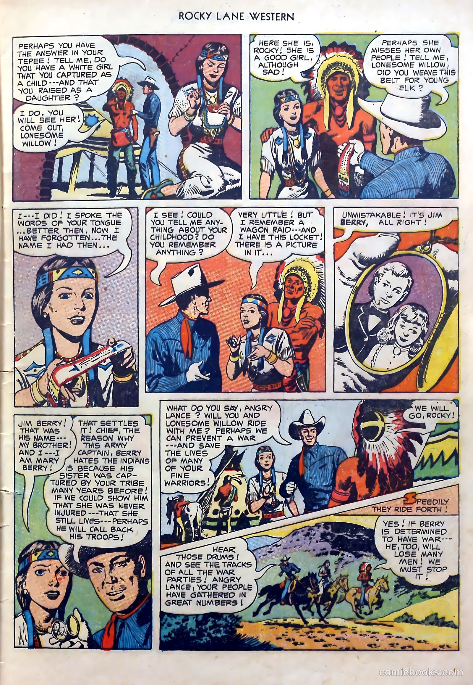 Rocky Lane Western #51 (1953) — page 9 of 36