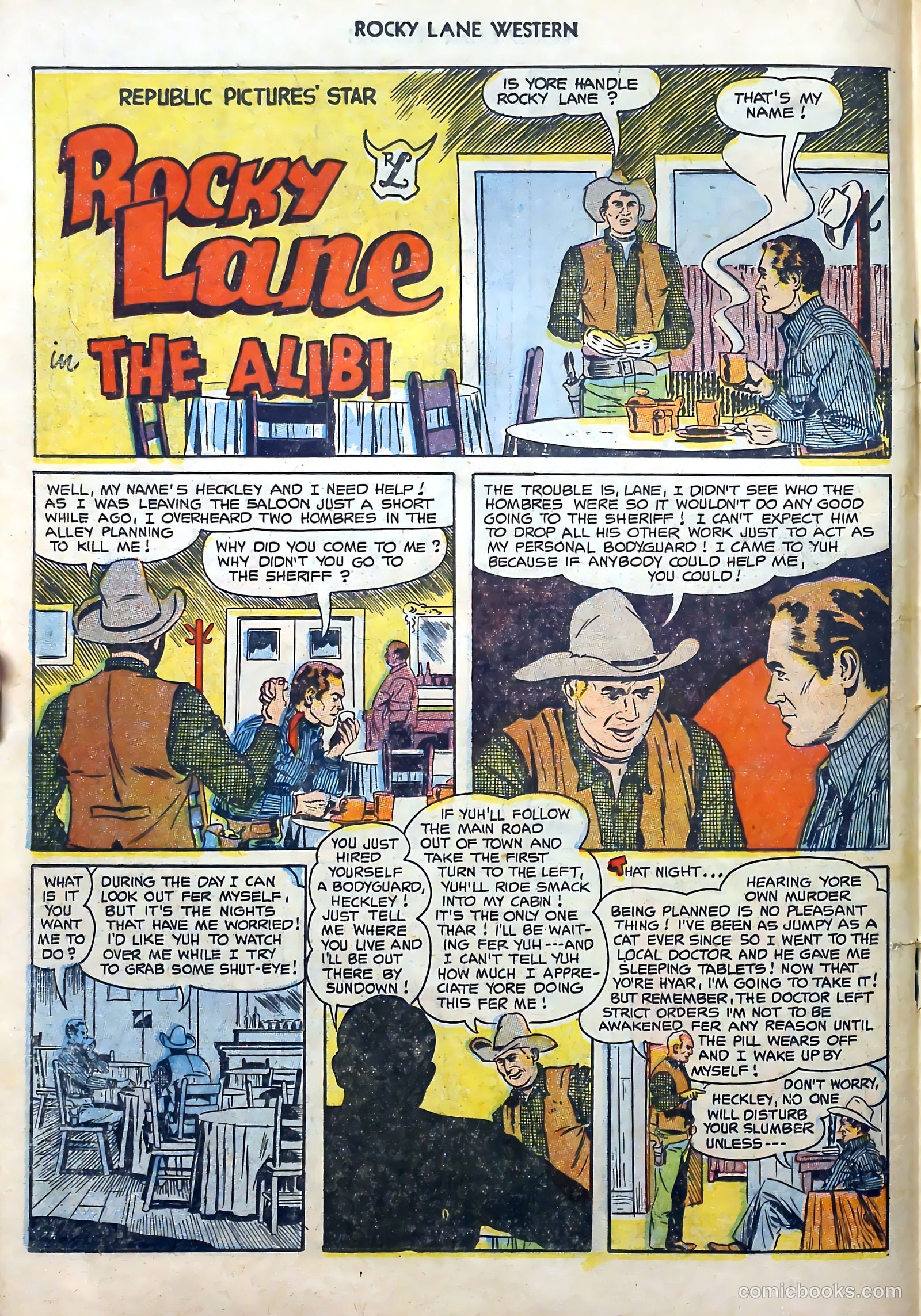 Rocky Lane Western #51 (1953) — page 18 of 36