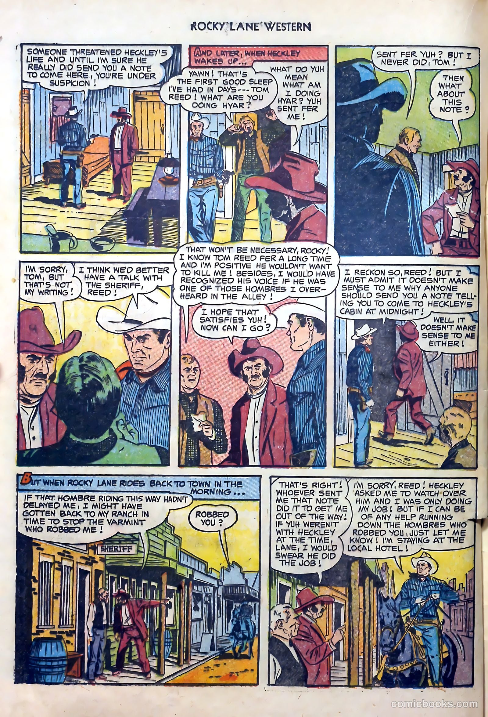 Rocky Lane Western #51 (1953) — page 20 of 36