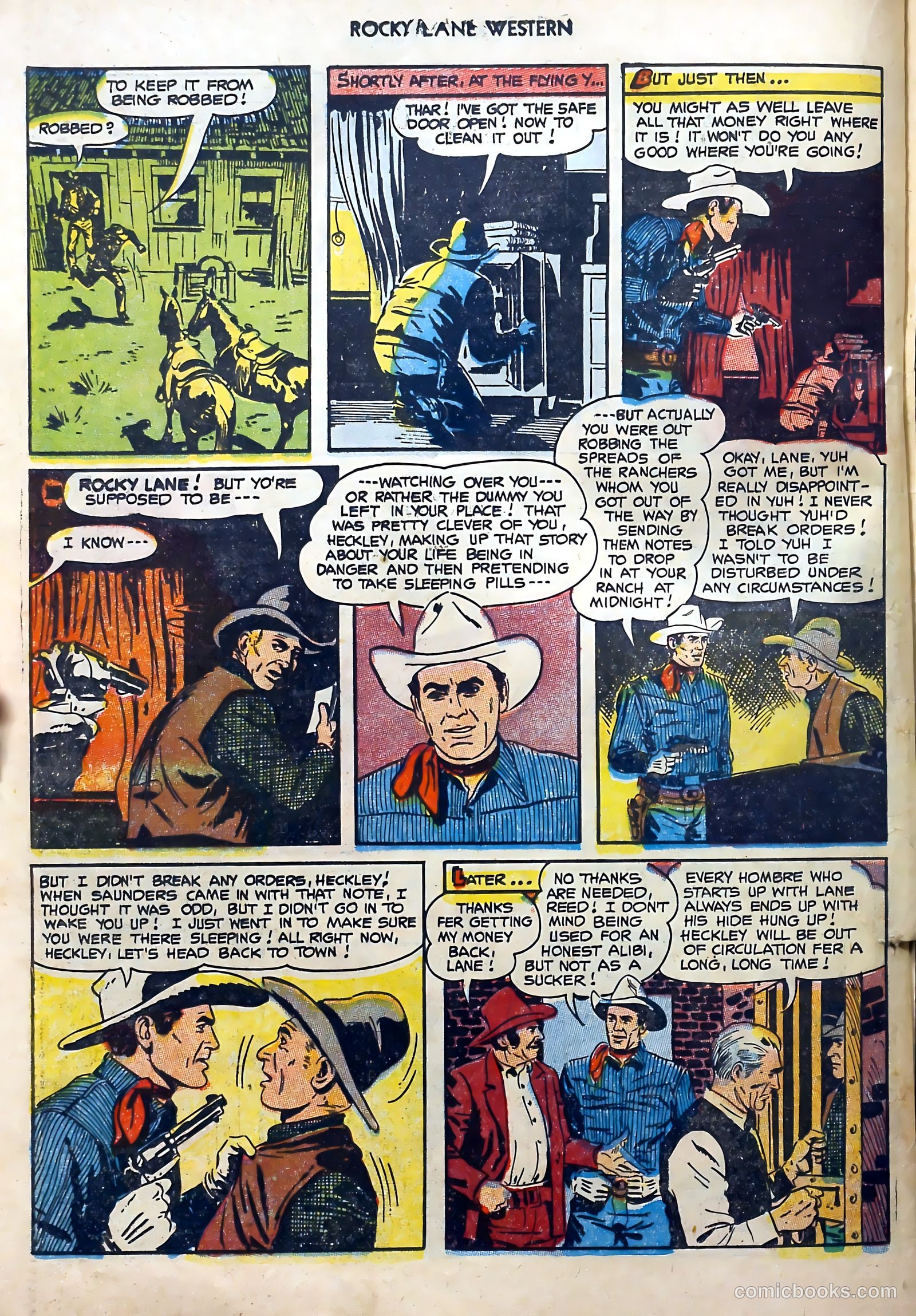Rocky Lane Western #51 (1953) — page 22 of 36