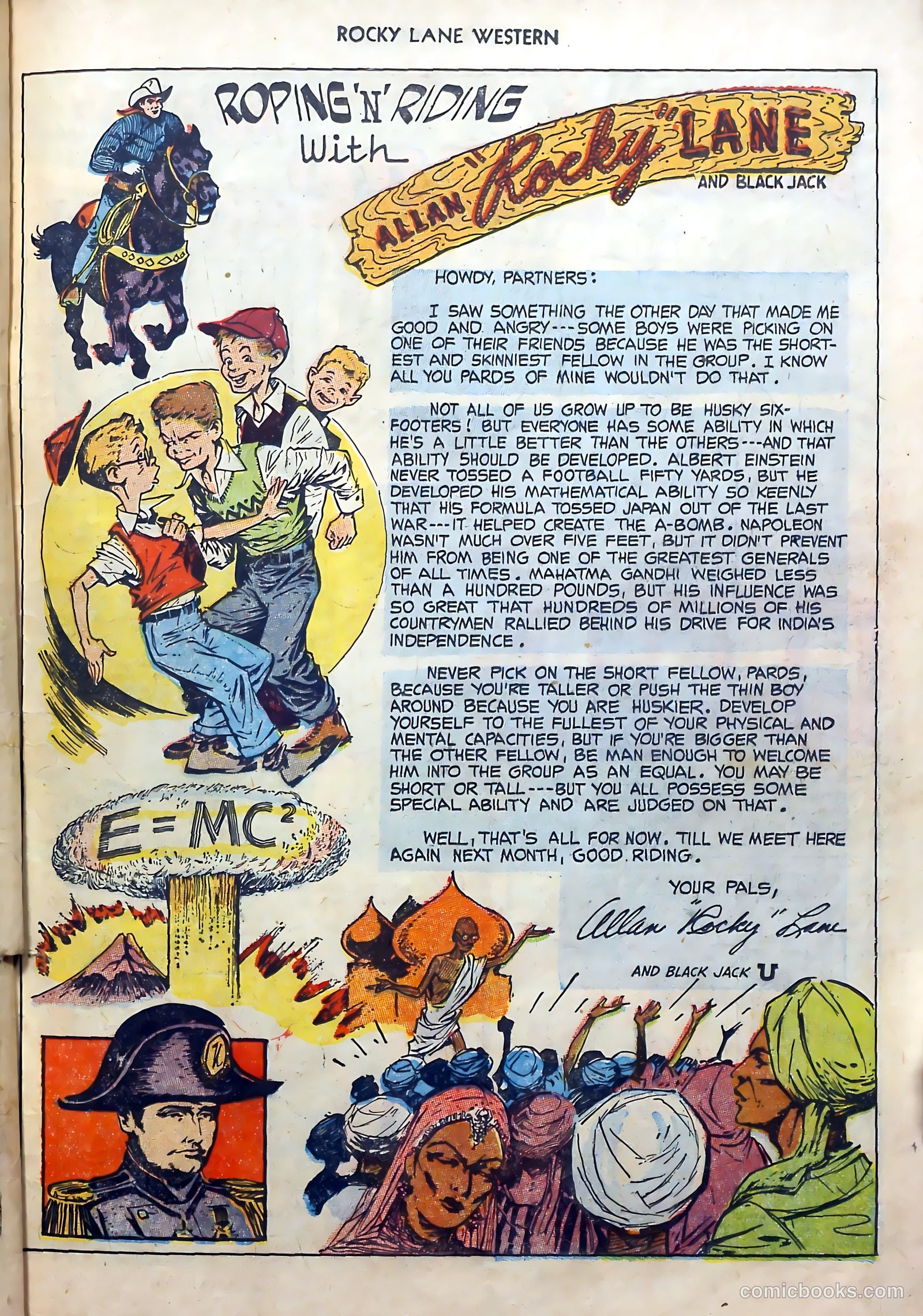 Rocky Lane Western #51 (1953) — page 23 of 36