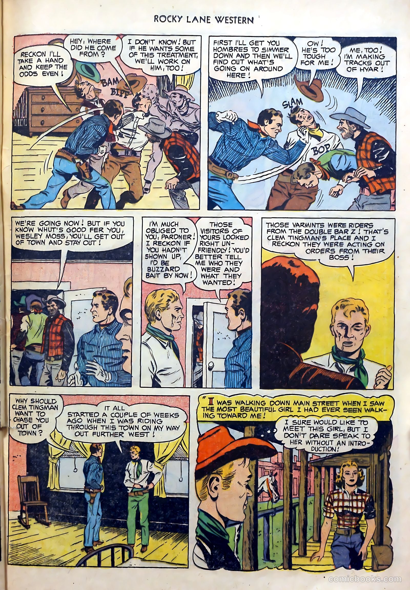 Rocky Lane Western #51 (1953) — page 25 of 36