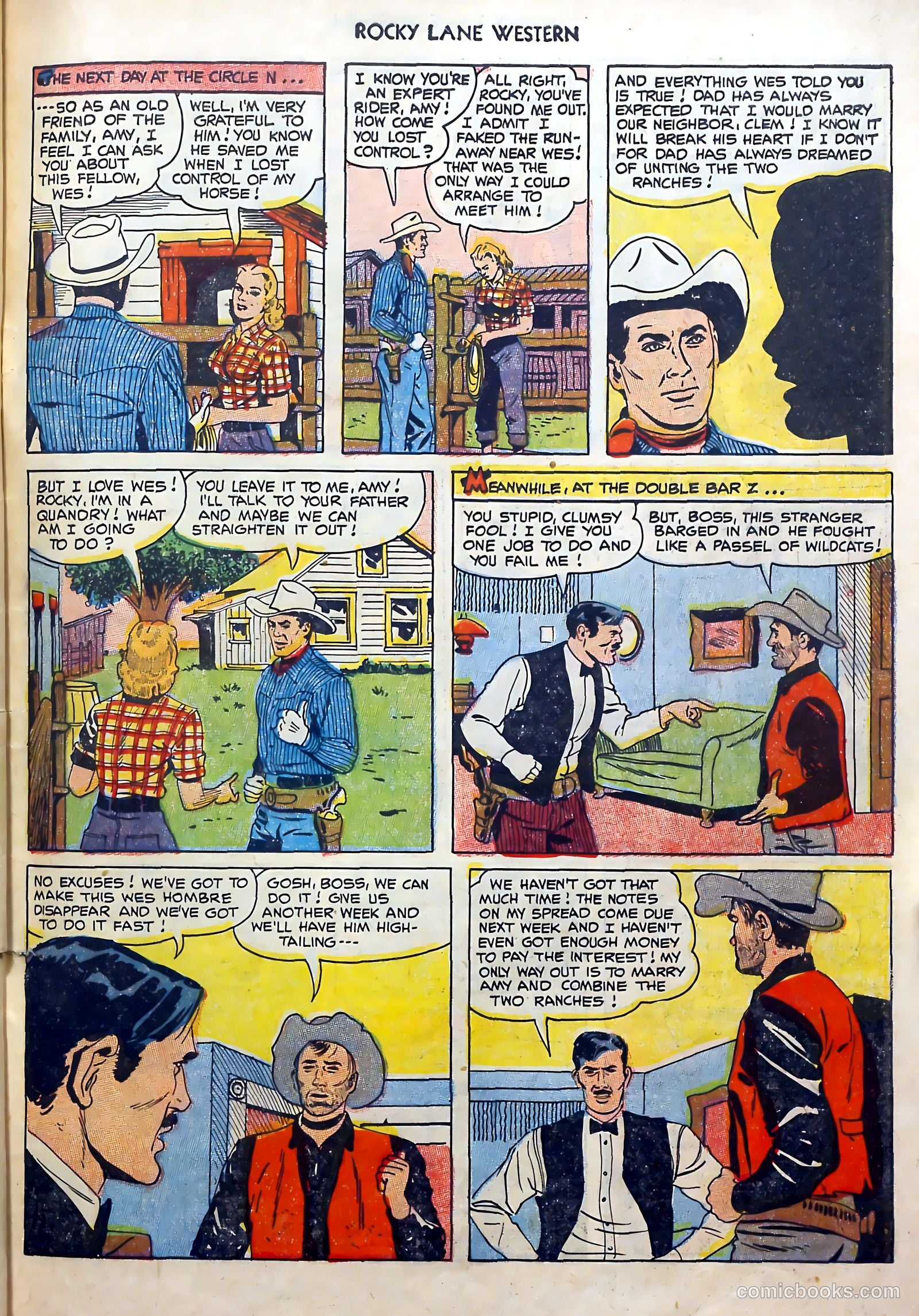 Rocky Lane Western #51 (1953) — page 27 of 36