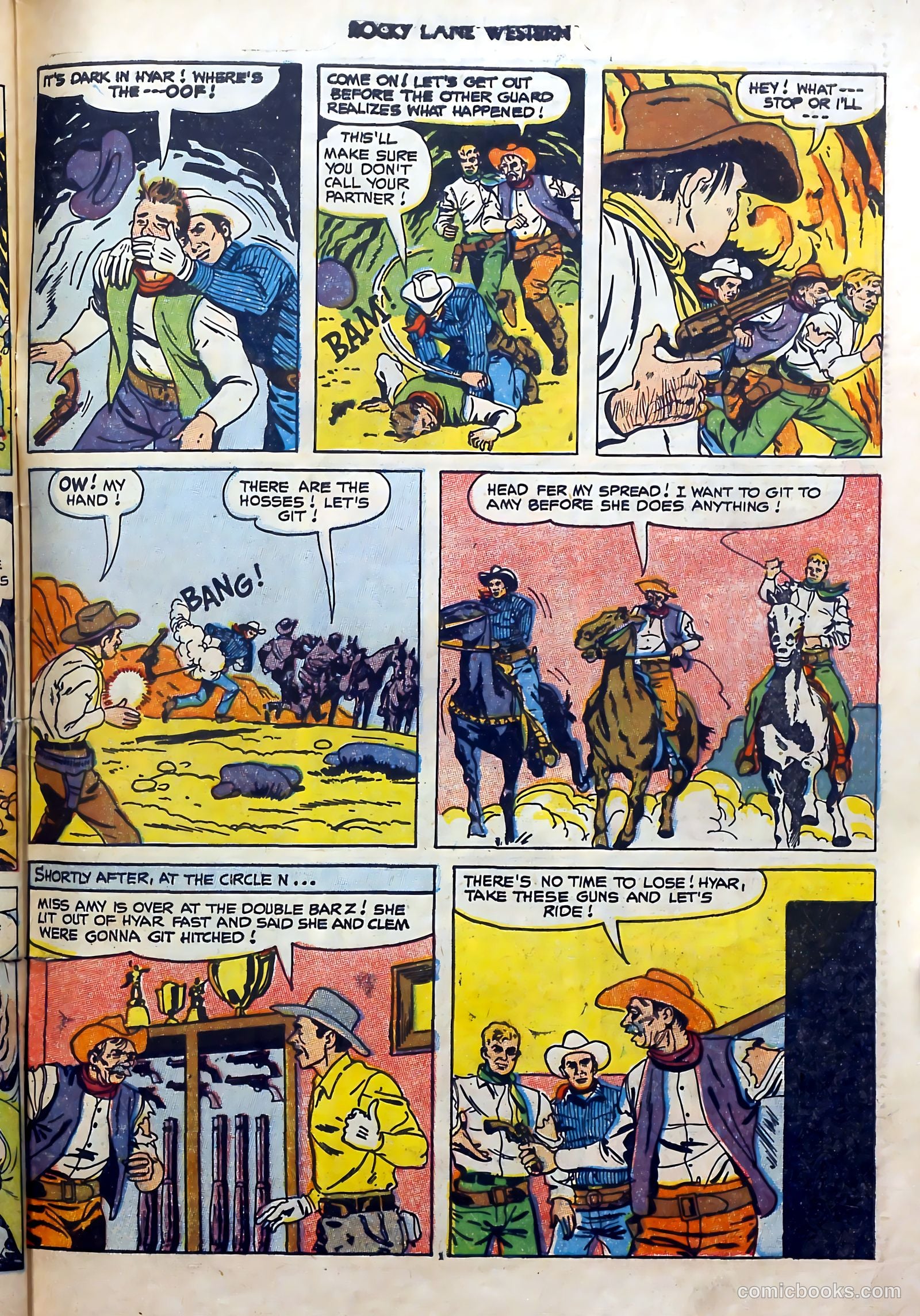 Rocky Lane Western #51 (1953) — page 31 of 36