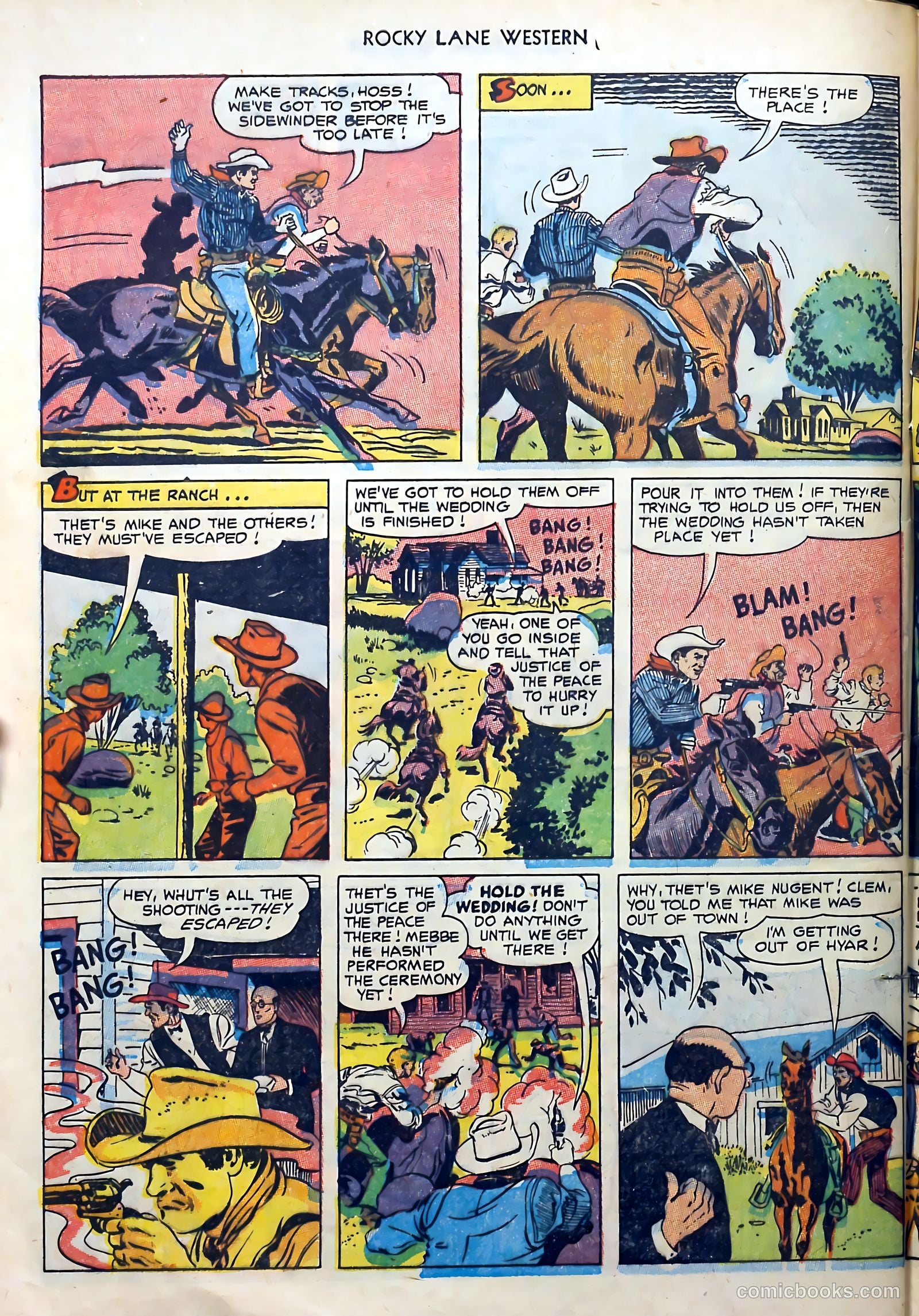 Rocky Lane Western #51 (1953) — page 32 of 36