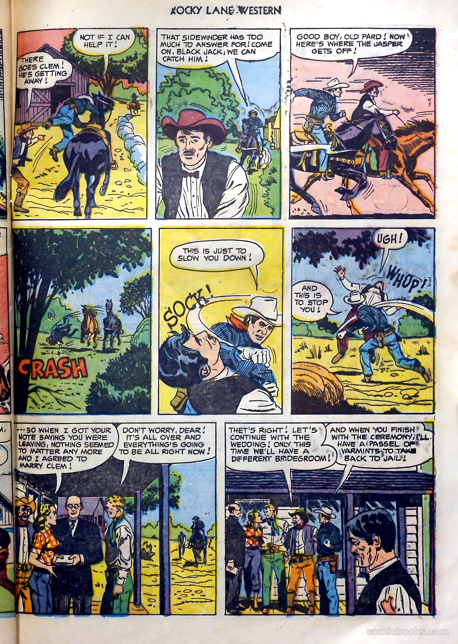 Rocky Lane Western #51 (1953) — page 33 of 36