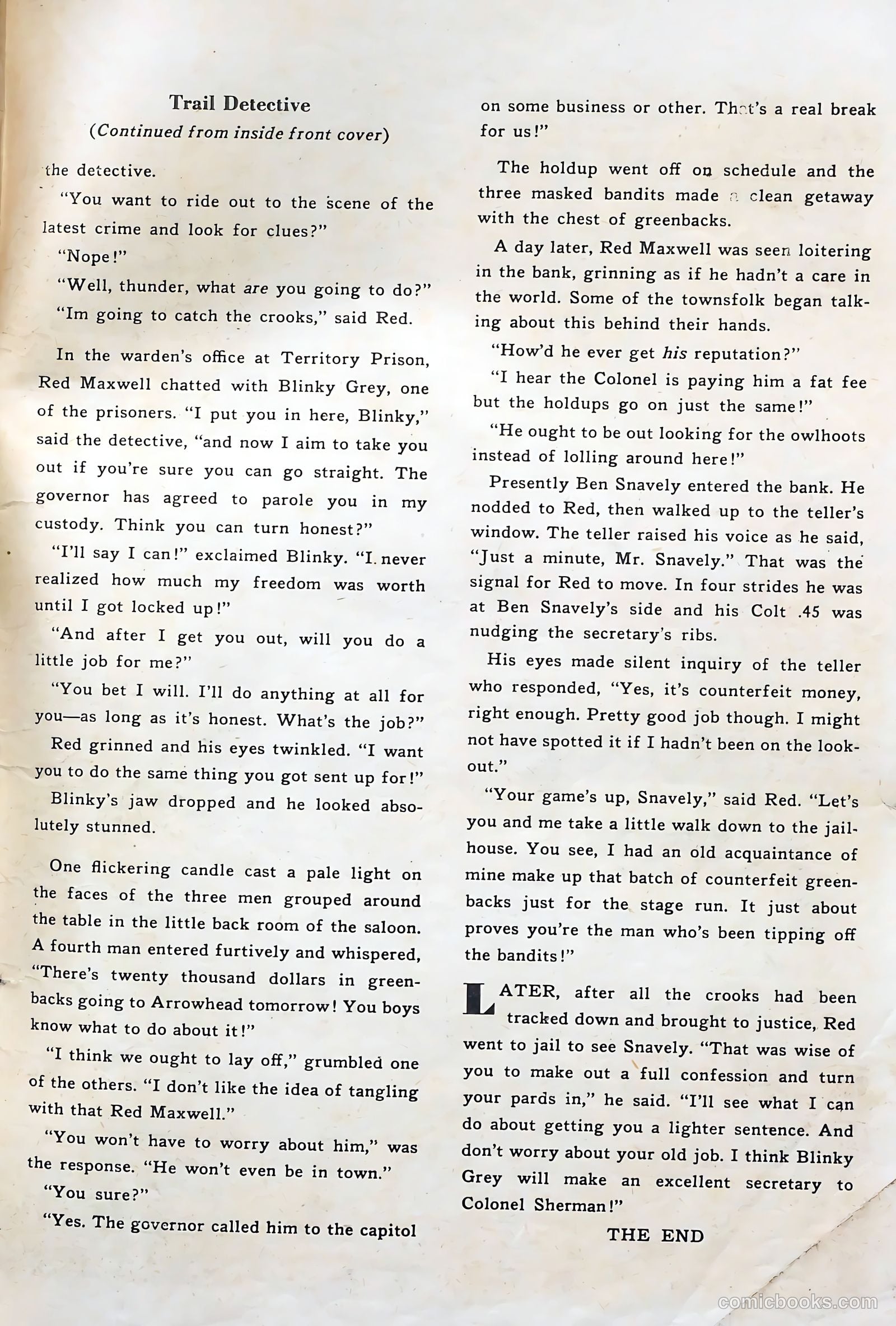 Rocky Lane Western #51 (1953) — page 35 of 36
