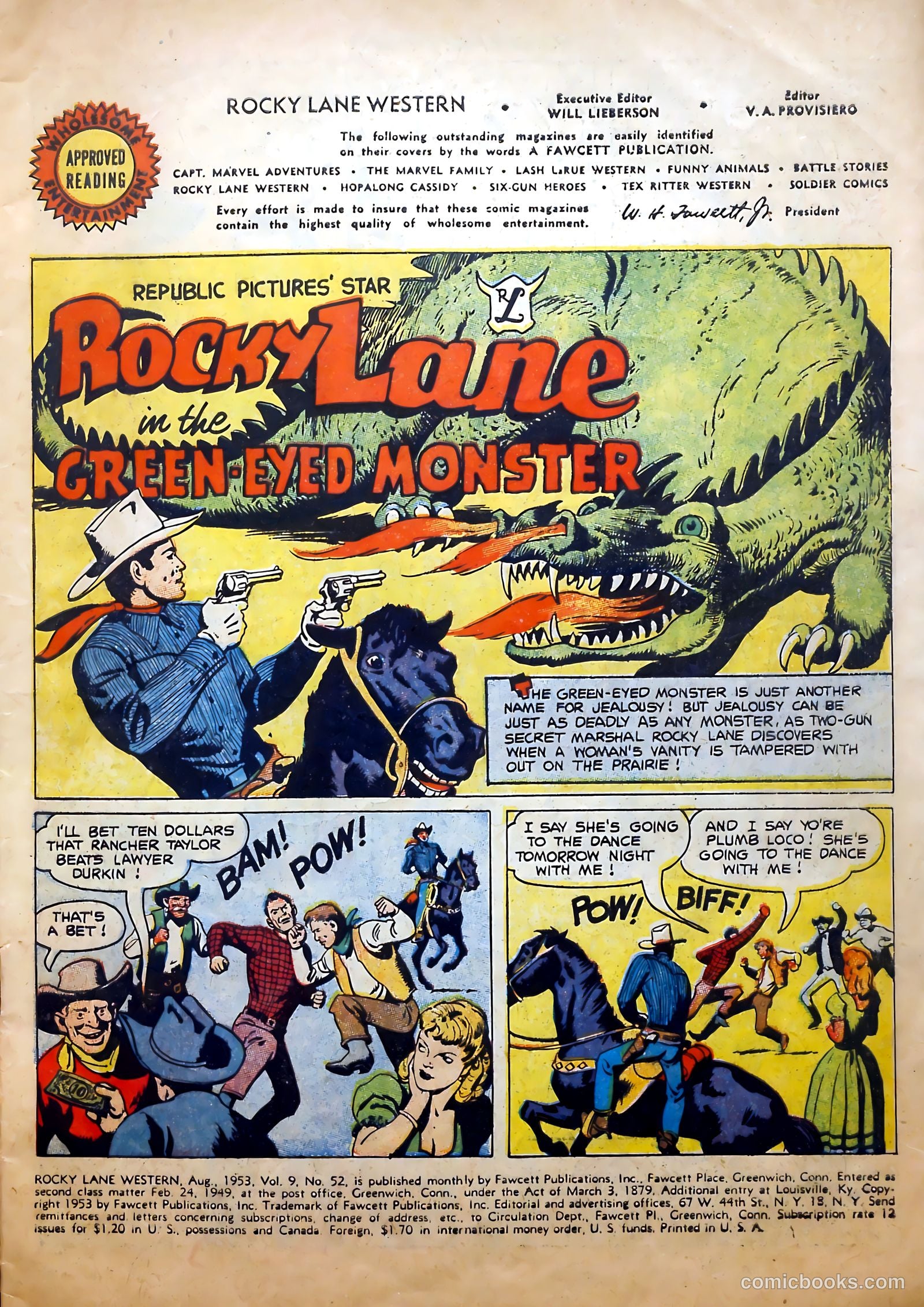 Rocky Lane Western #52 (1953) — page 3 of 36