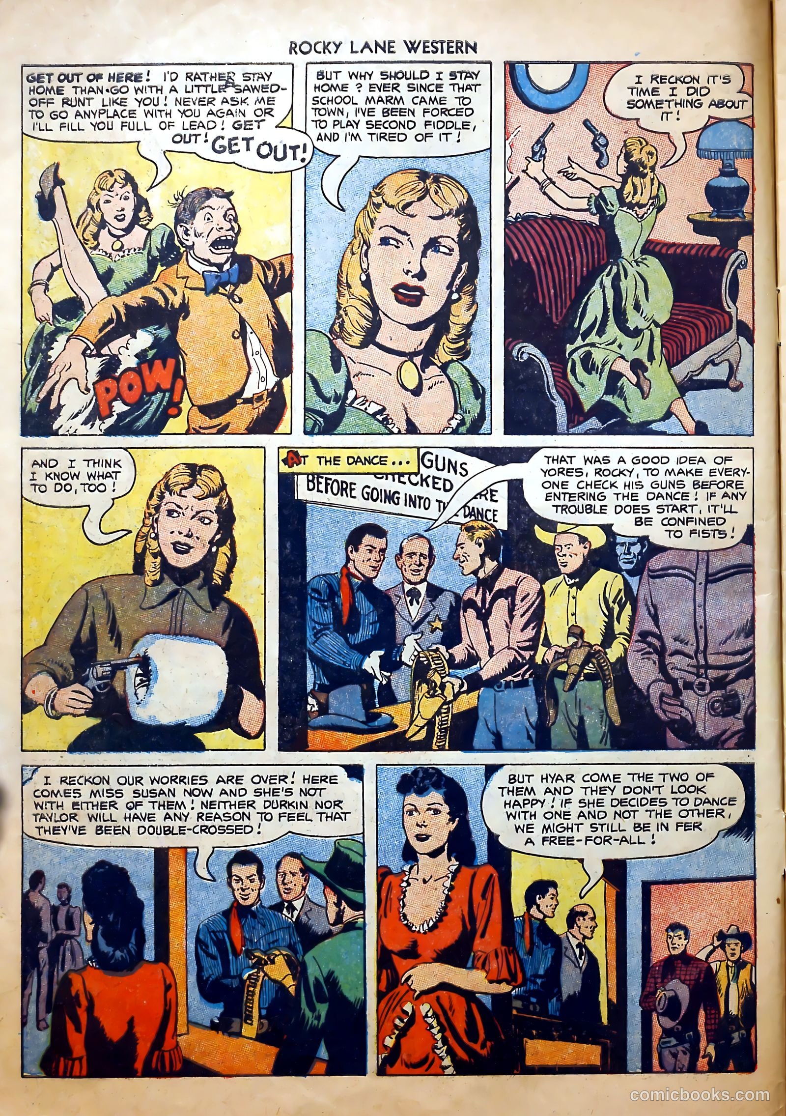 Rocky Lane Western #52 (1953) — page 6 of 36