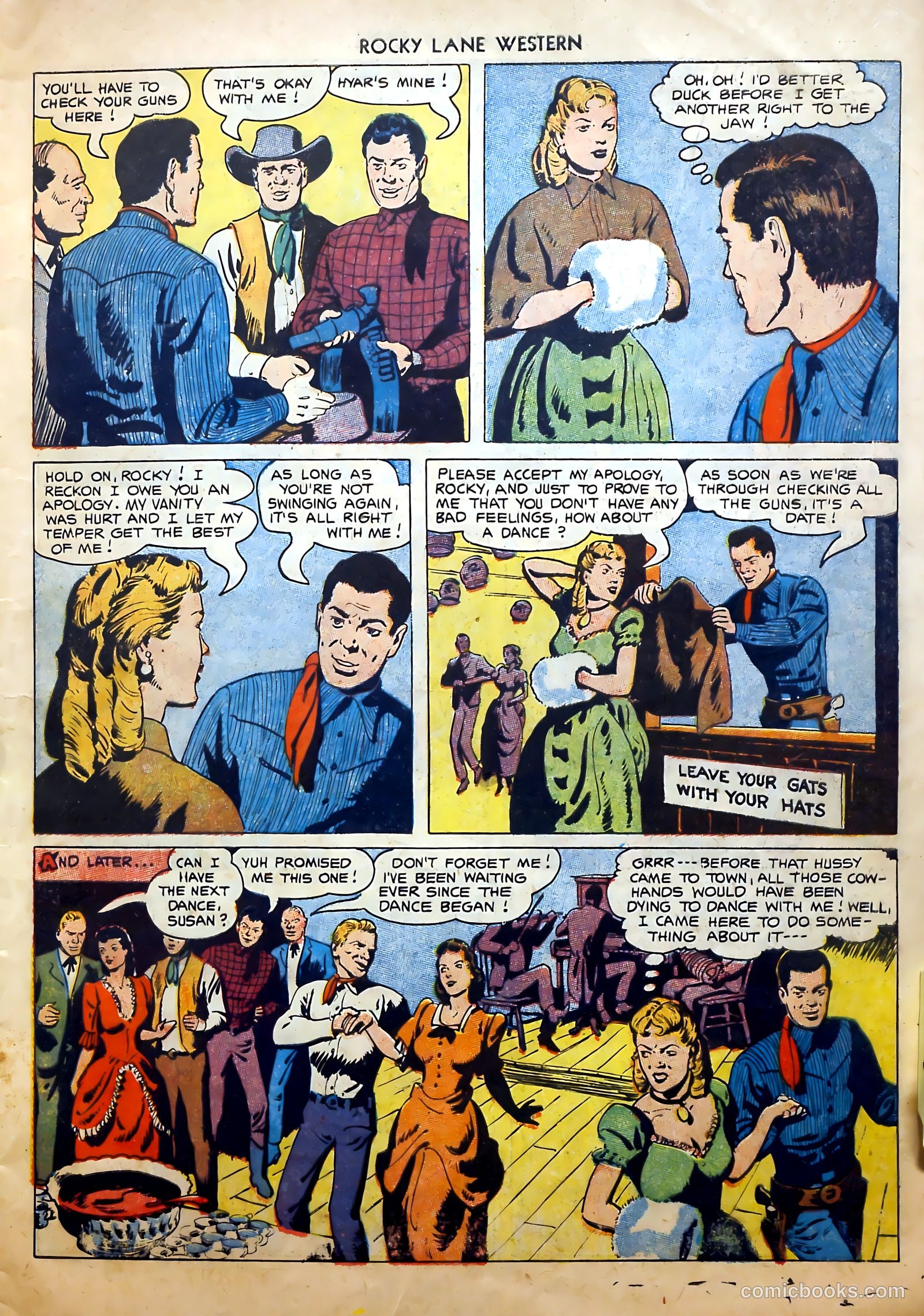 Rocky Lane Western #52 (1953) — page 7 of 36