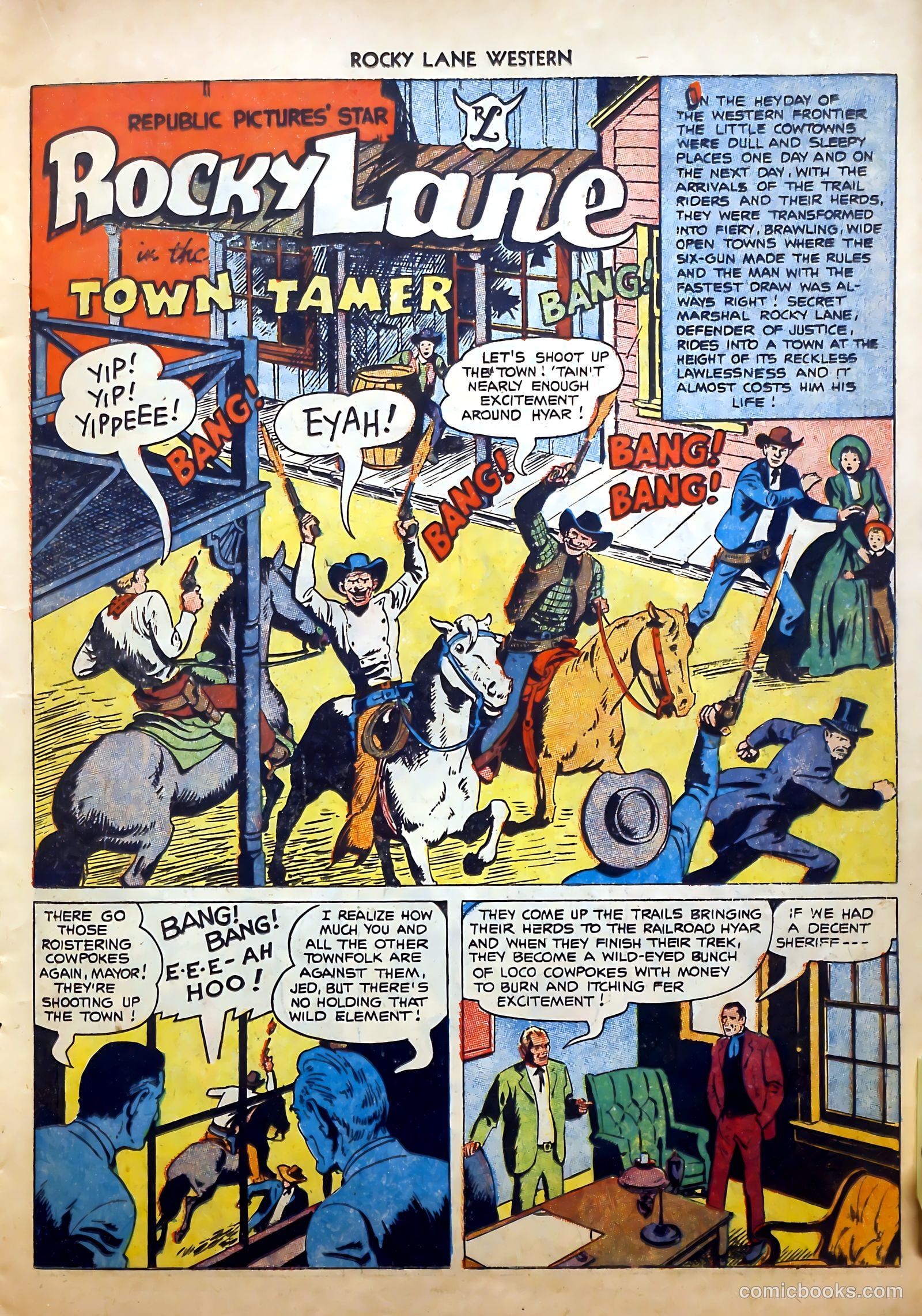 Rocky Lane Western #52 (1953) — page 15 of 36