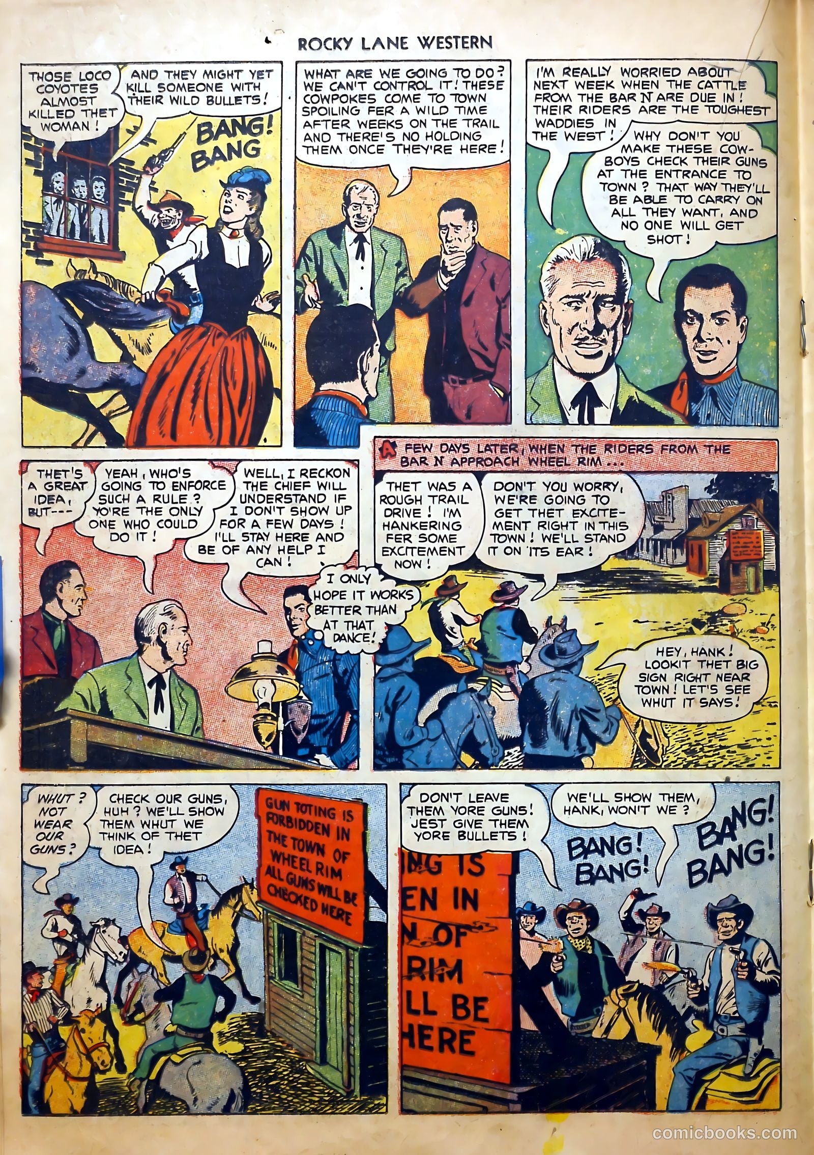 Rocky Lane Western #52 (1953) — page 18 of 36