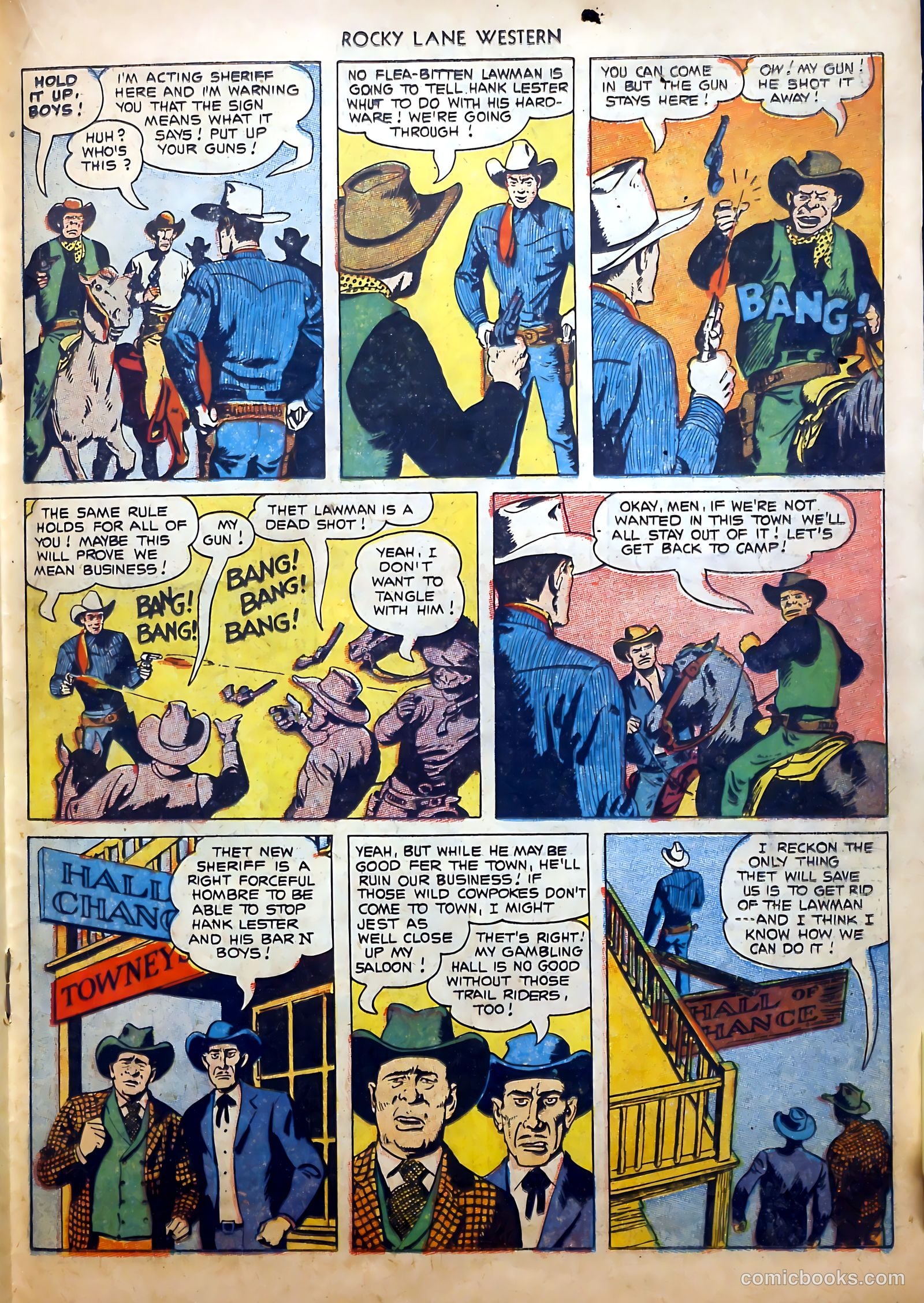 Rocky Lane Western #52 (1953) — page 19 of 36