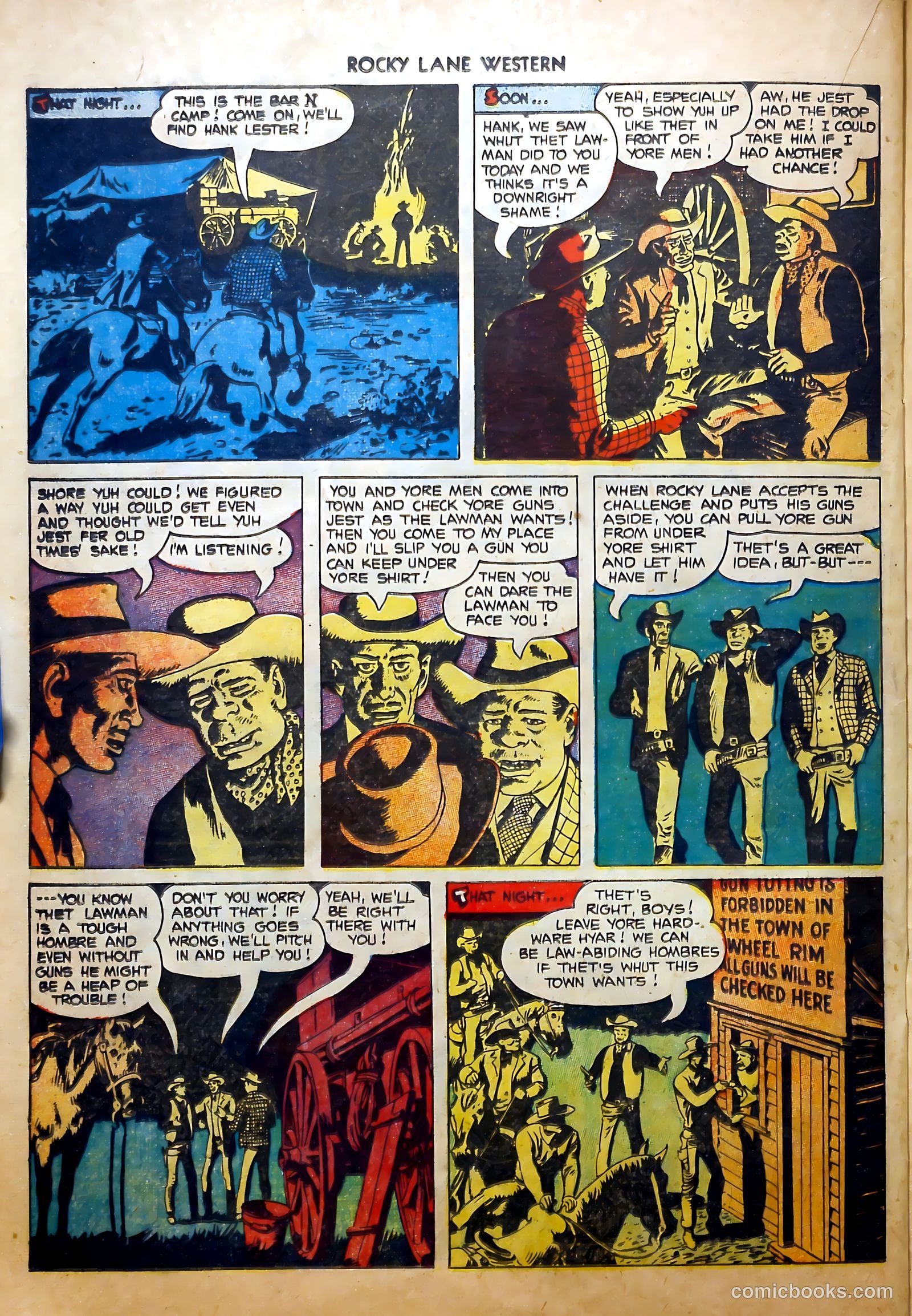 Rocky Lane Western #52 (1953) — page 20 of 36