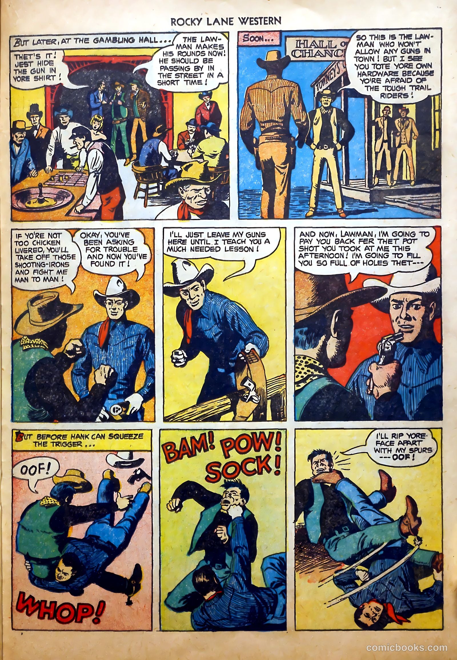 Rocky Lane Western #52 (1953) — page 21 of 36