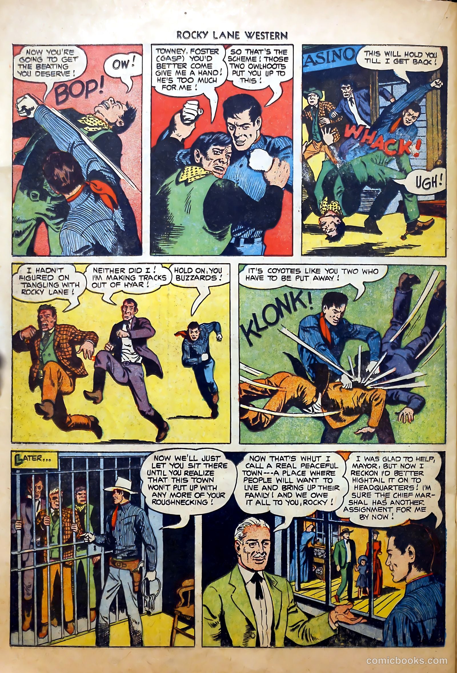 Rocky Lane Western #52 (1953) — page 22 of 36