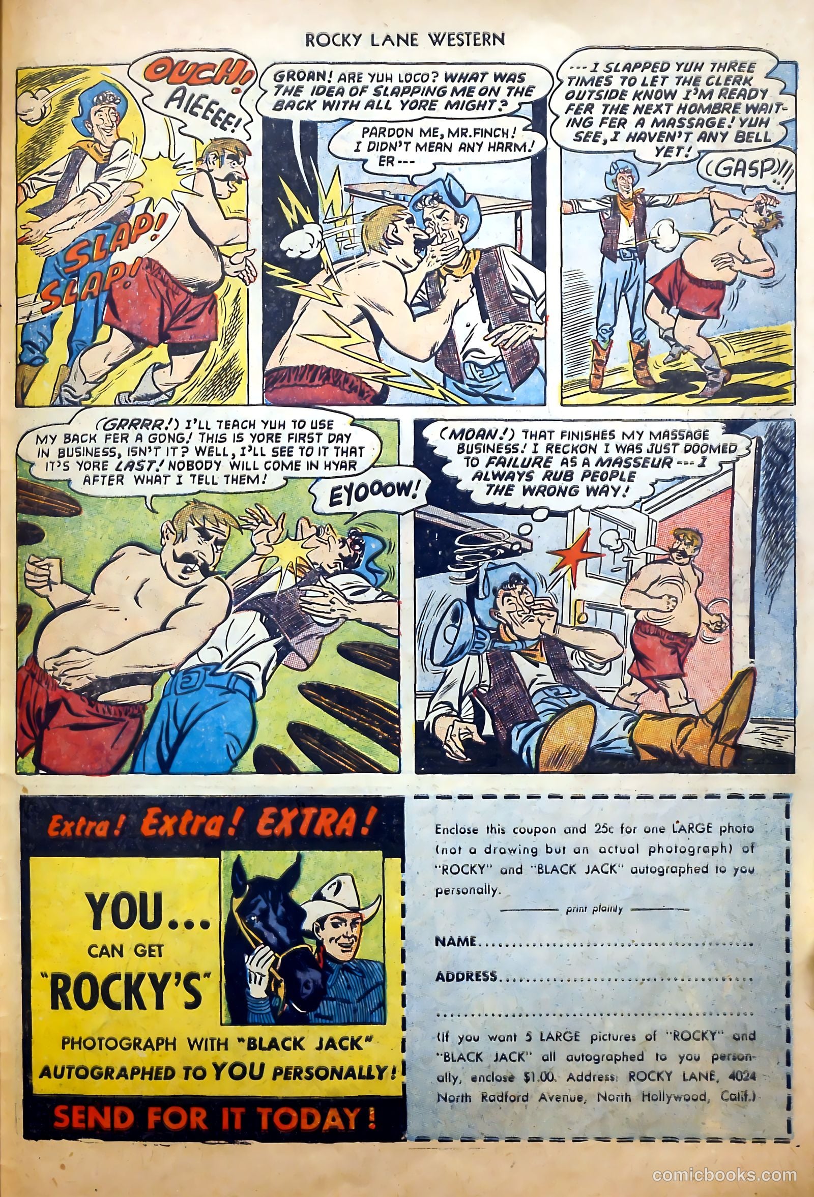 Rocky Lane Western #52 (1953) — page 27 of 36