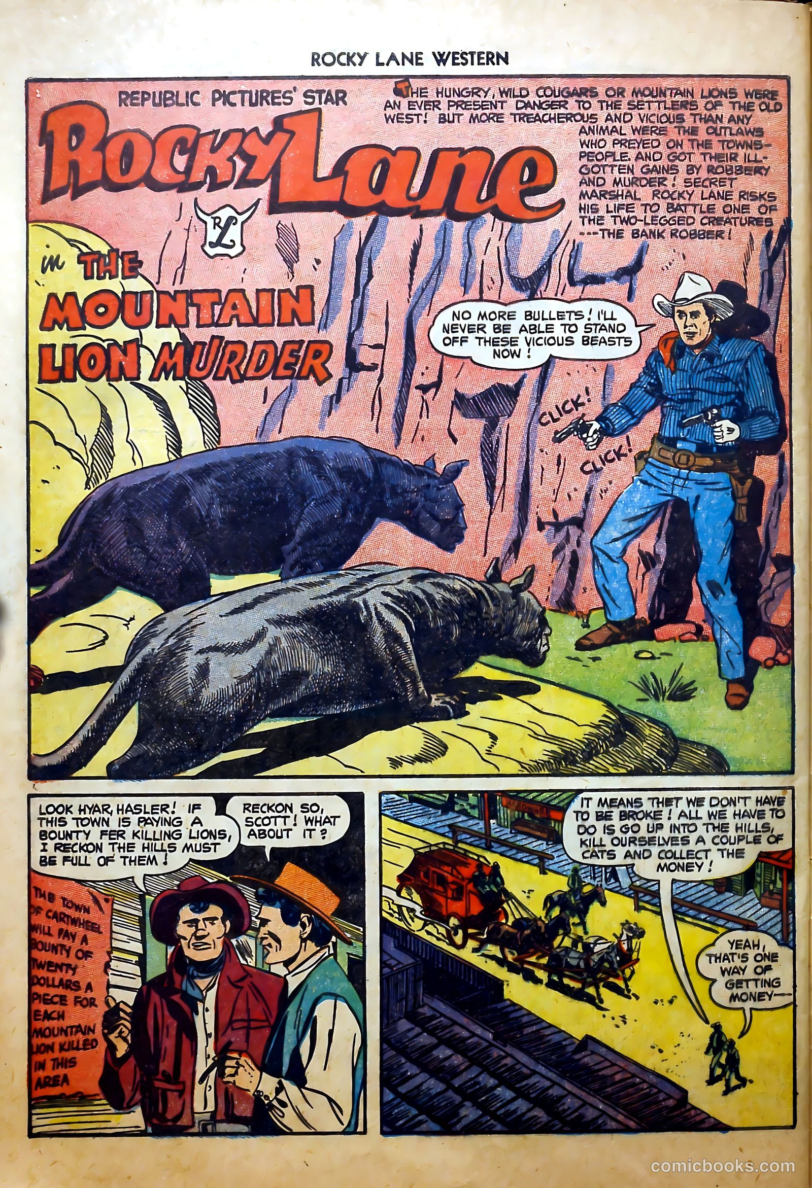 Rocky Lane Western #52 (1953) — page 28 of 36
