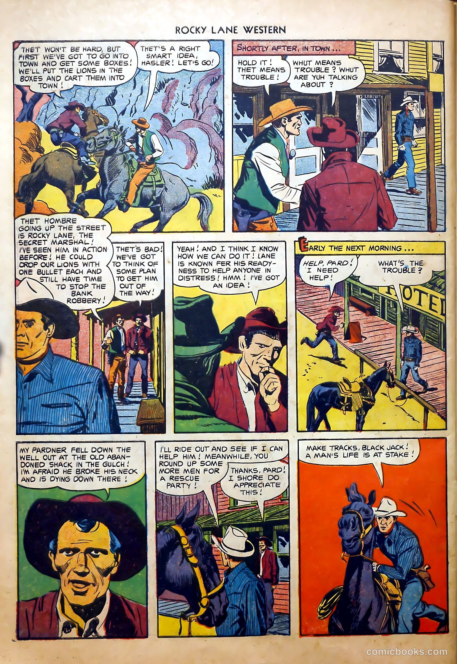 Rocky Lane Western #52 (1953) — page 30 of 36