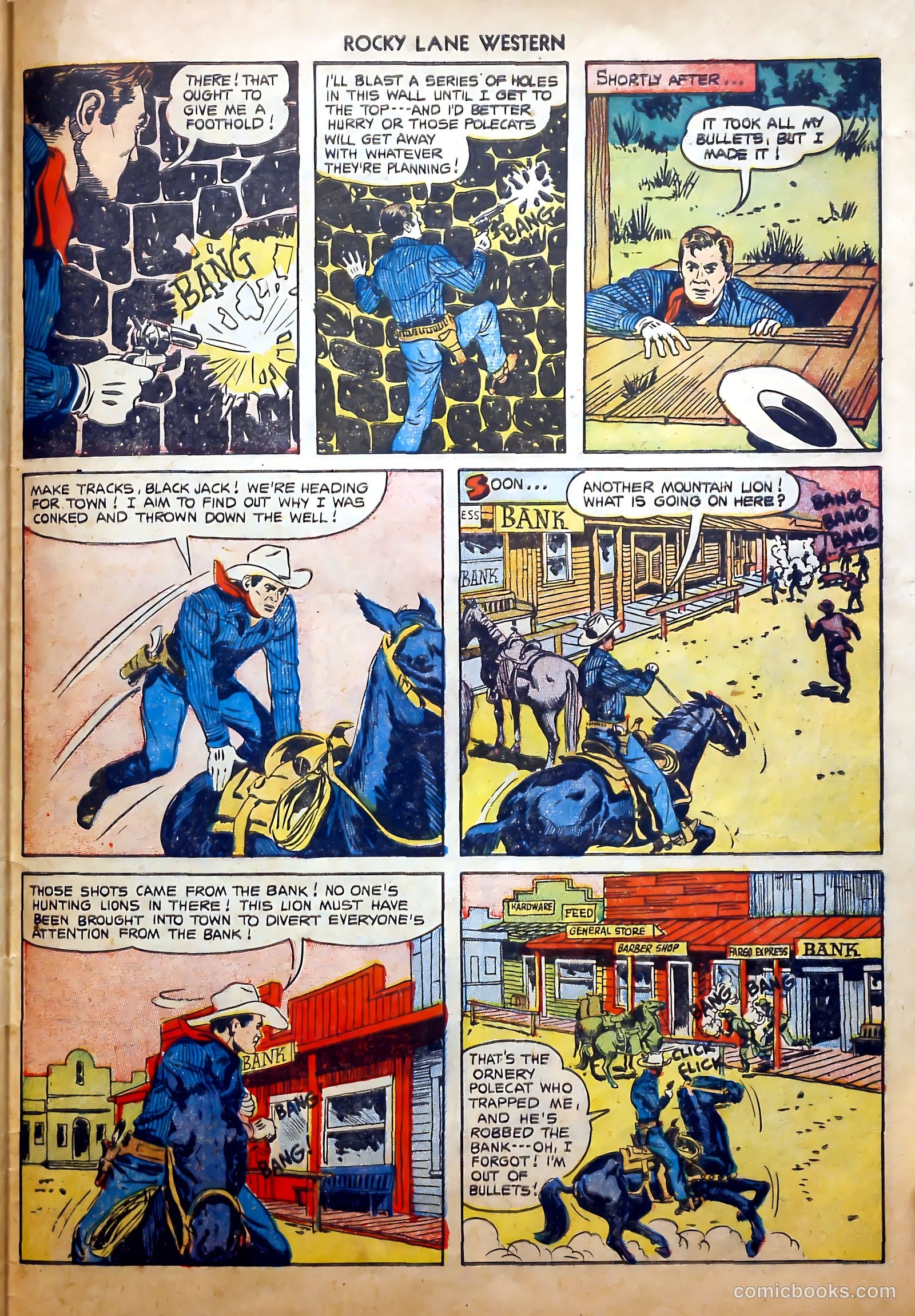 Rocky Lane Western #52 (1953) — page 33 of 36