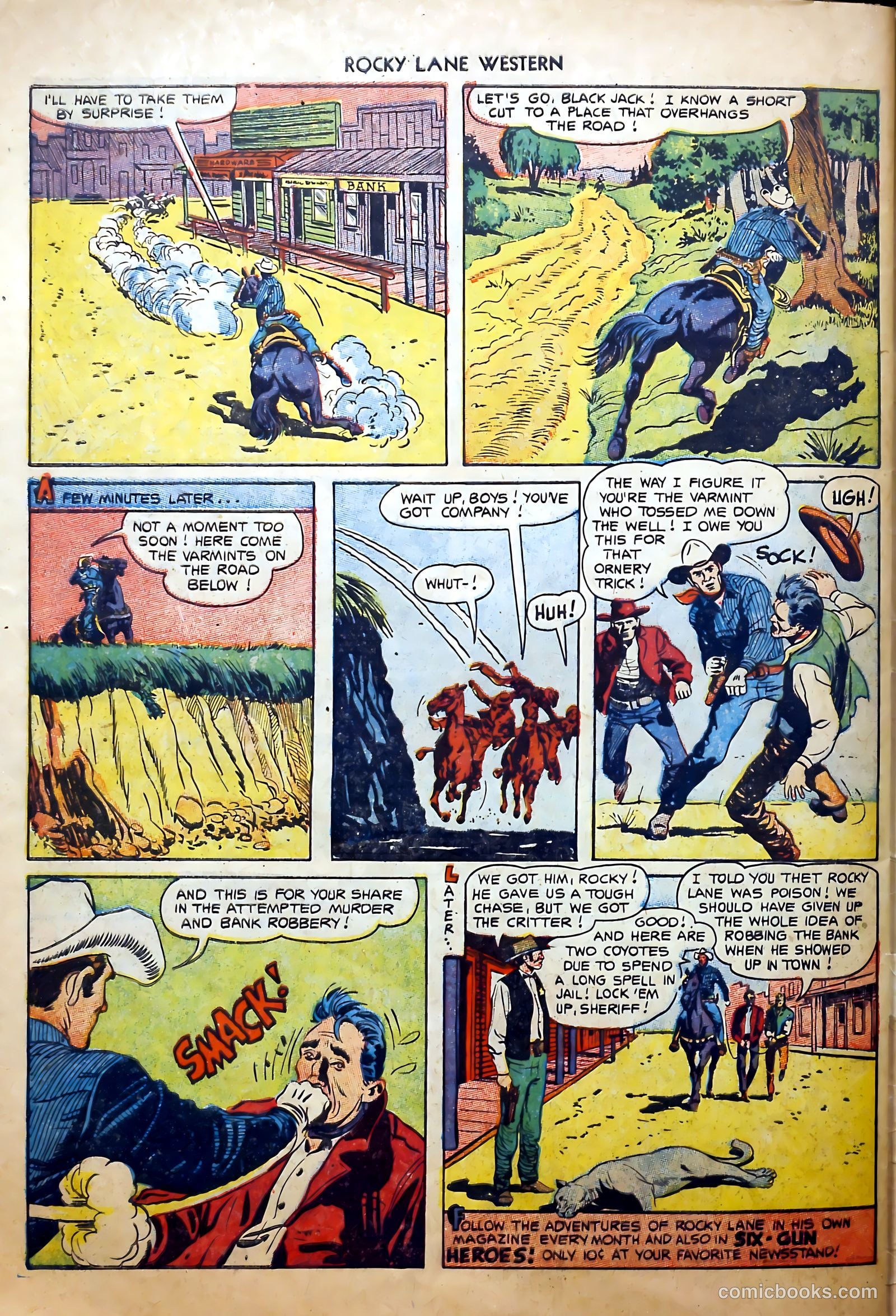 Rocky Lane Western #52 (1953) — page 34 of 36