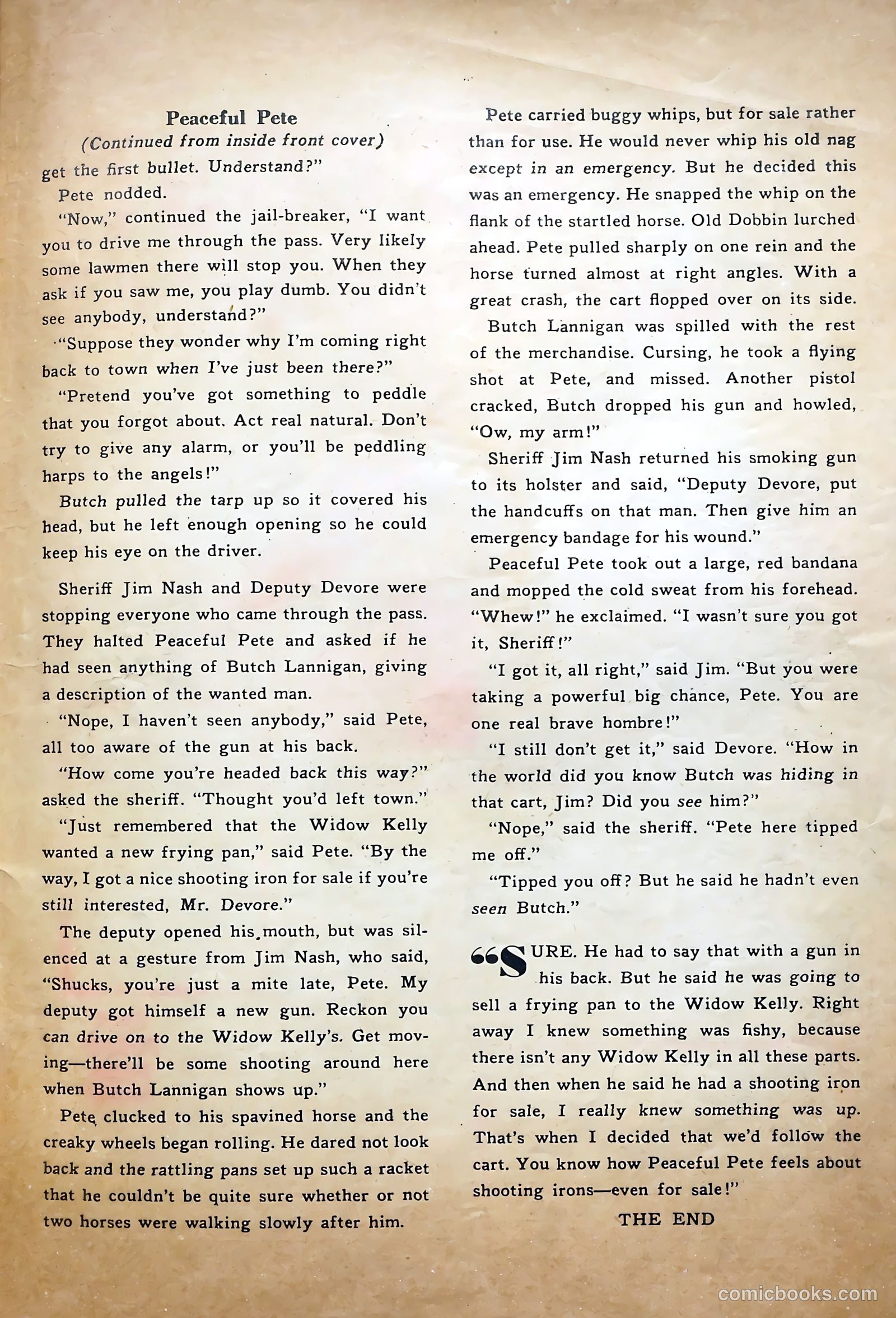 Rocky Lane Western #52 (1953) — page 35 of 36