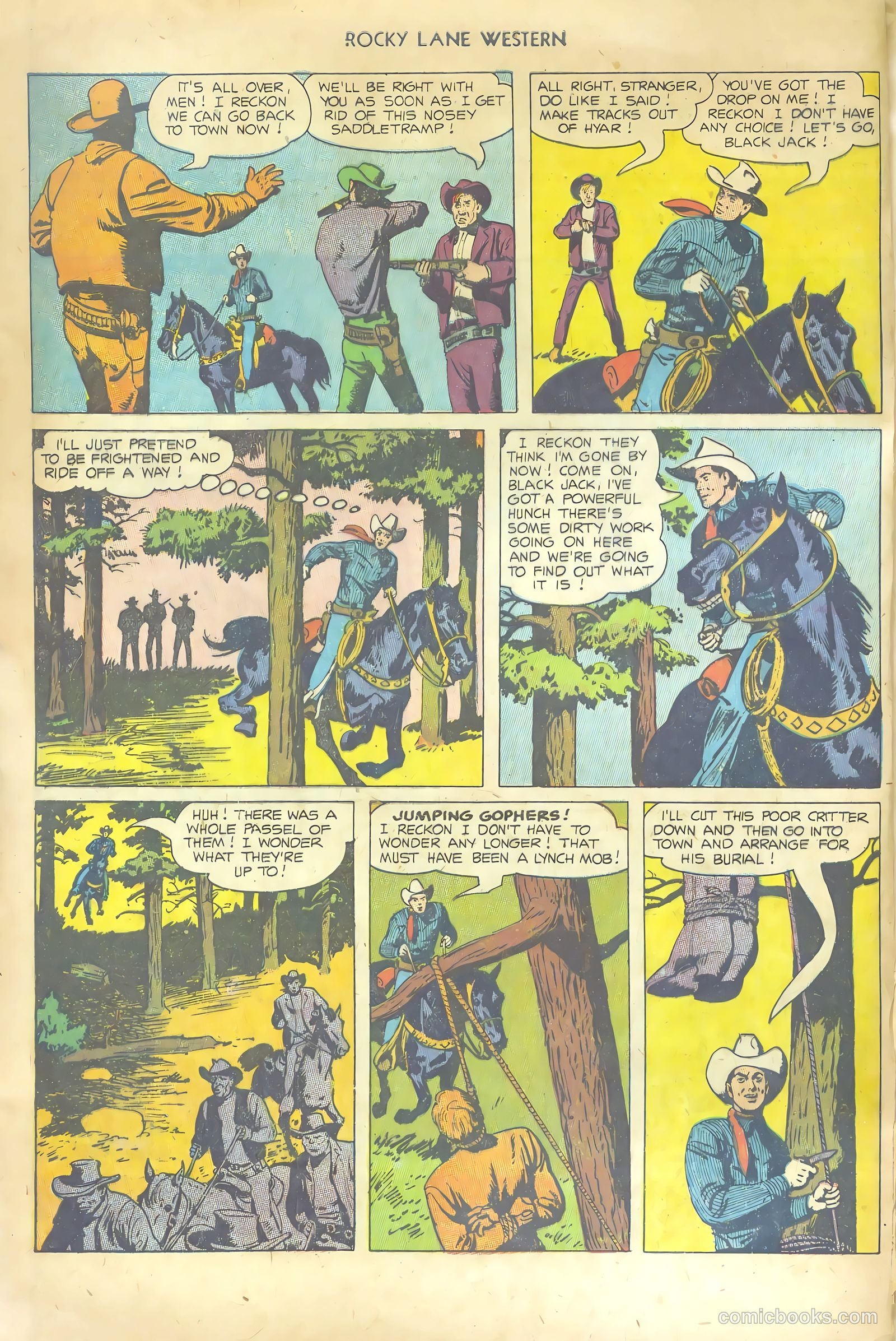 Rocky Lane Western #53 (1953) — page 4 of 36