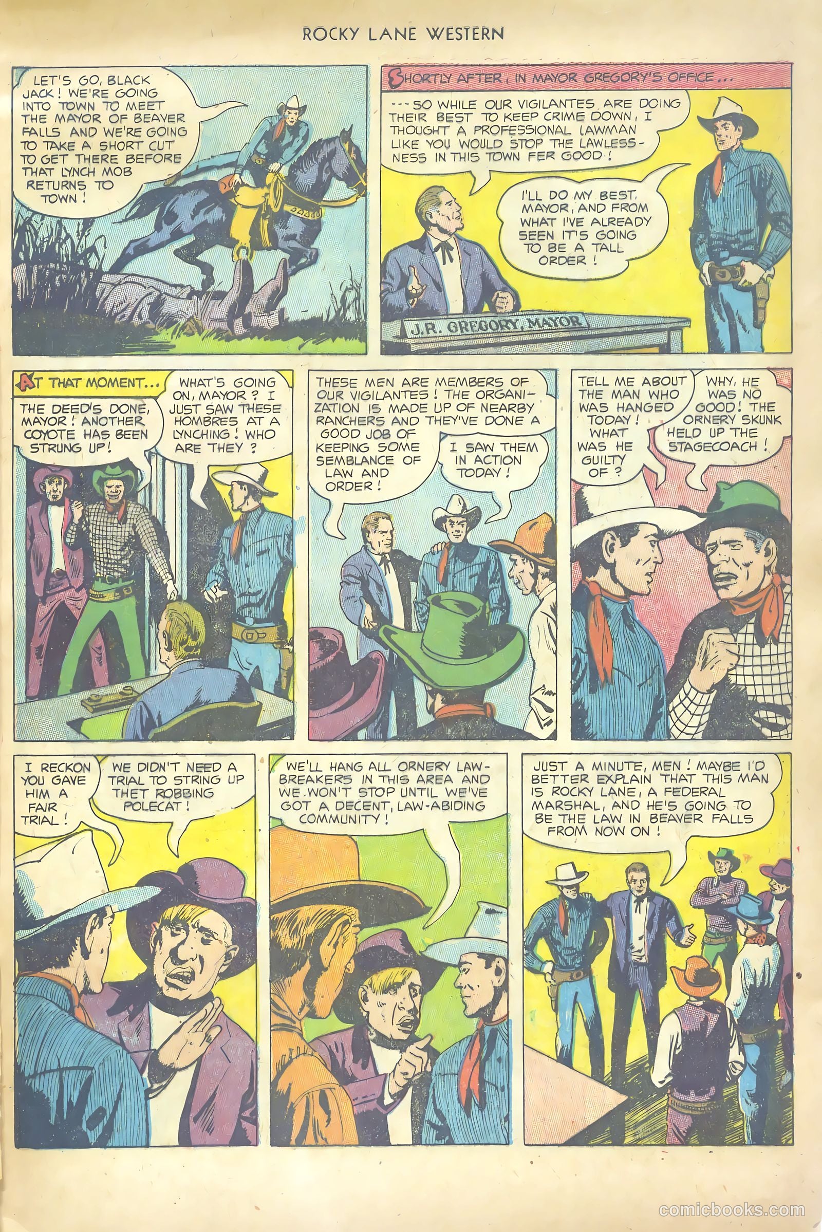Rocky Lane Western #53 (1953) — page 5 of 36