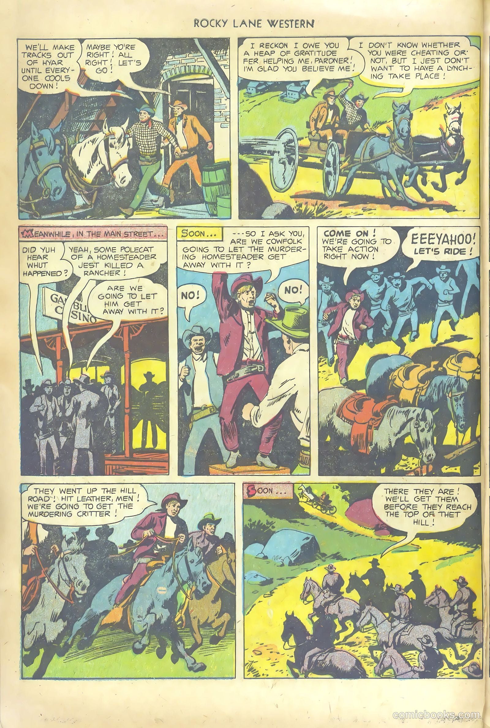 Rocky Lane Western #53 (1953) — page 8 of 36