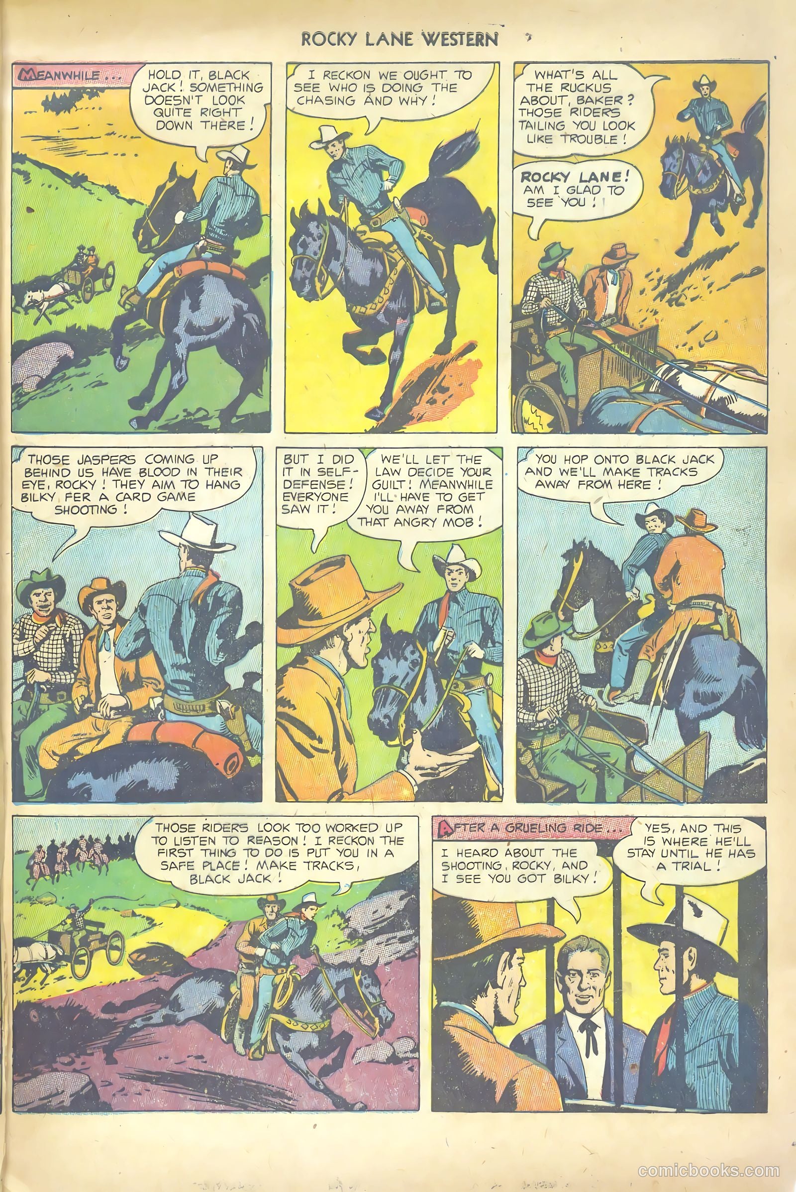 Rocky Lane Western #53 (1953) — page 9 of 36