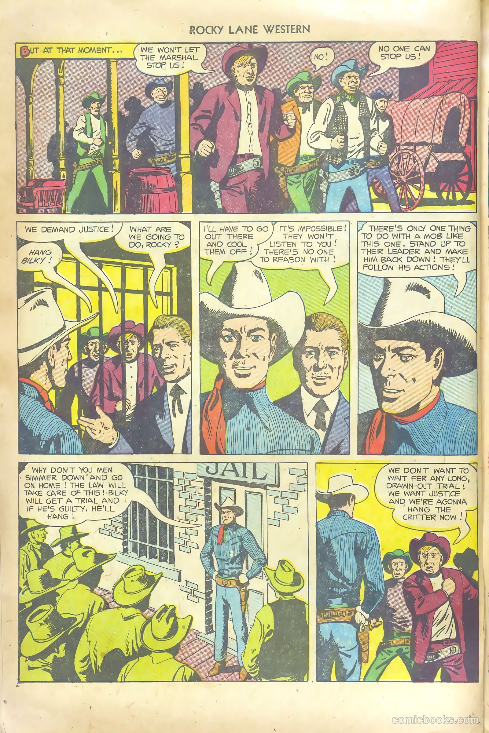 Rocky Lane Western #53 (1953) — page 10 of 36