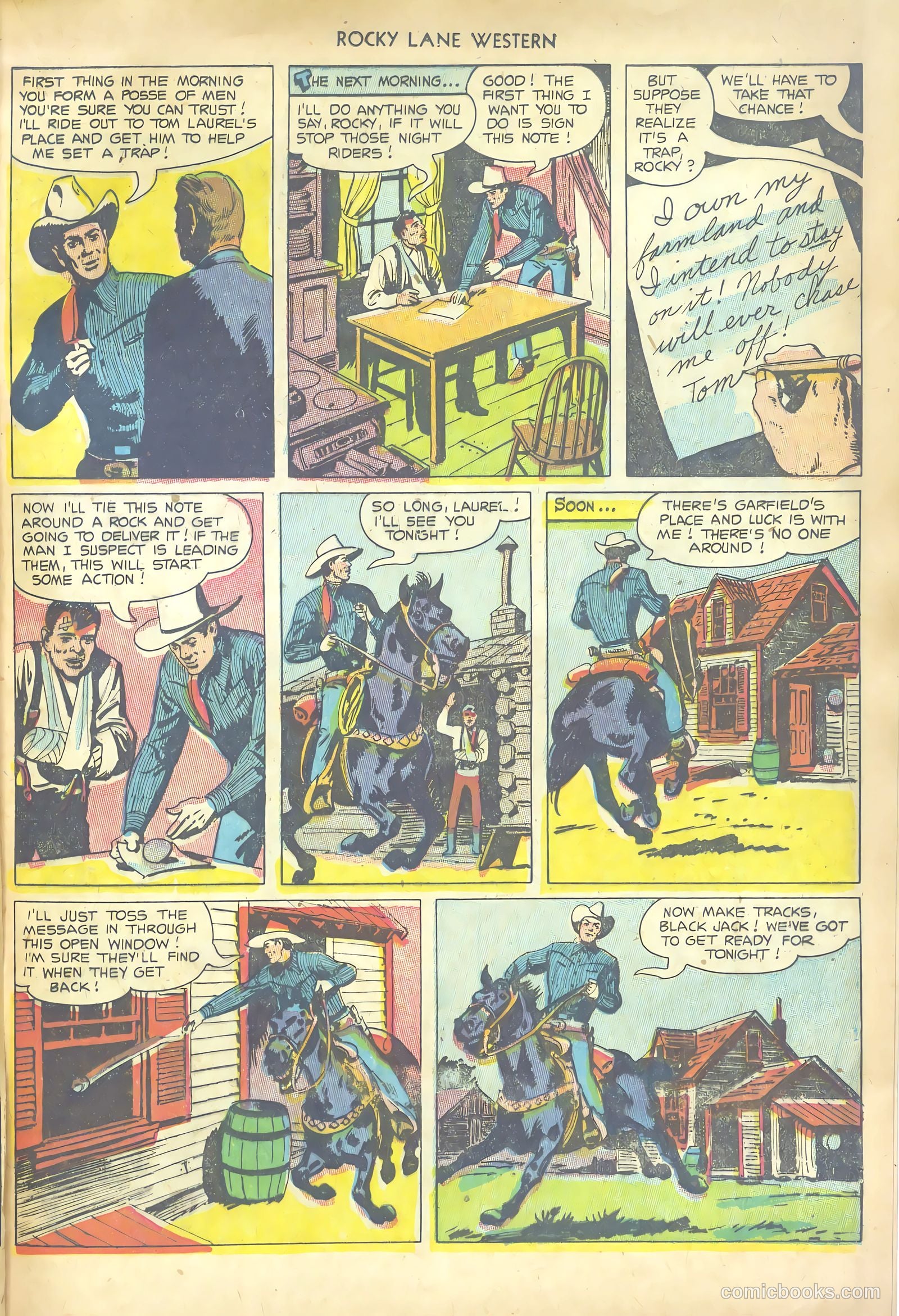 Rocky Lane Western #53 (1953) — page 13 of 36