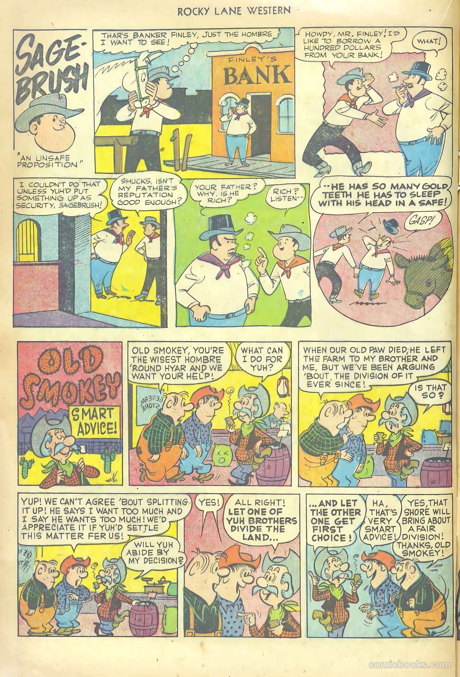 Rocky Lane Western #53 (1953) — page 16 of 36