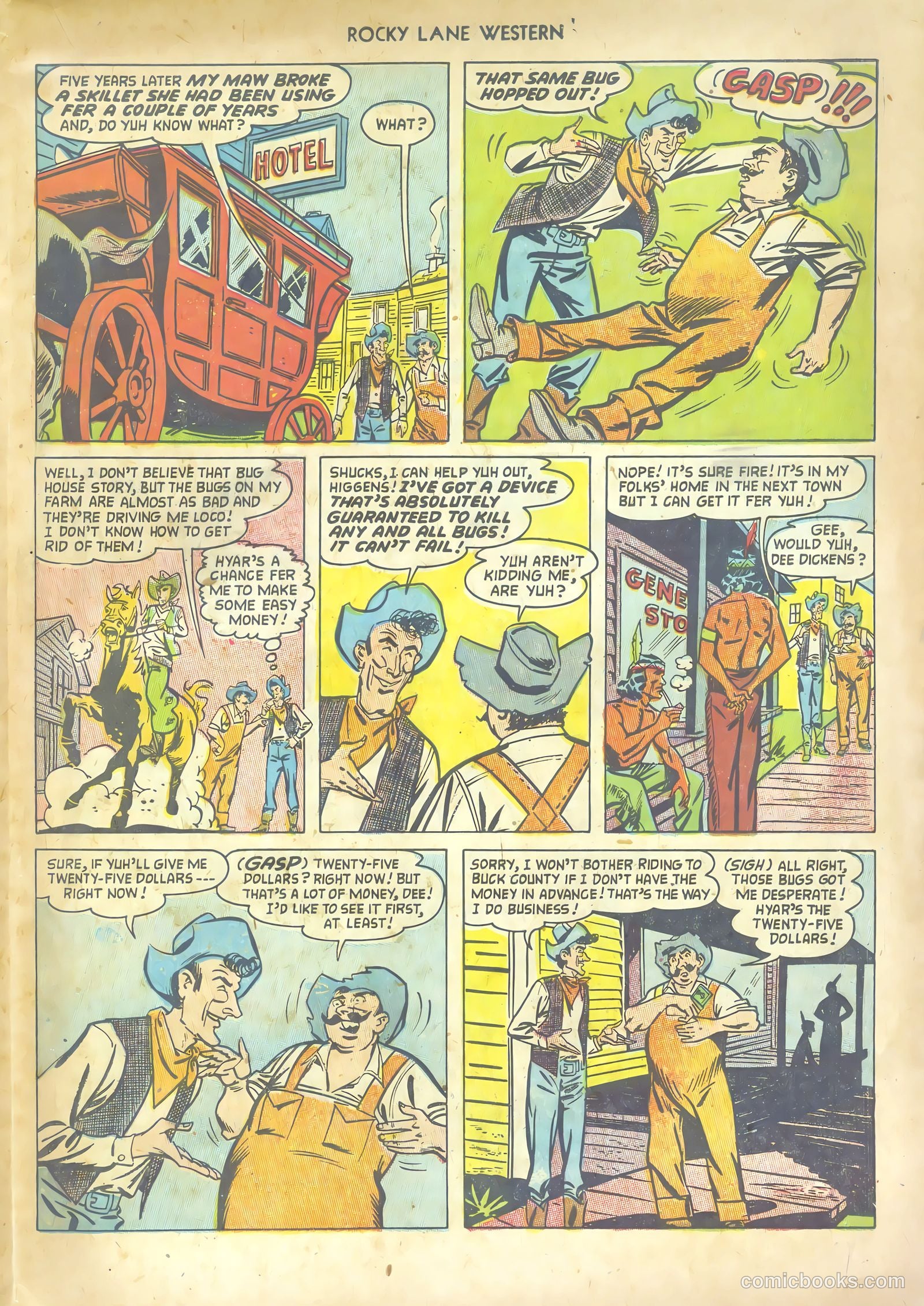 Rocky Lane Western #53 (1953) — page 19 of 36