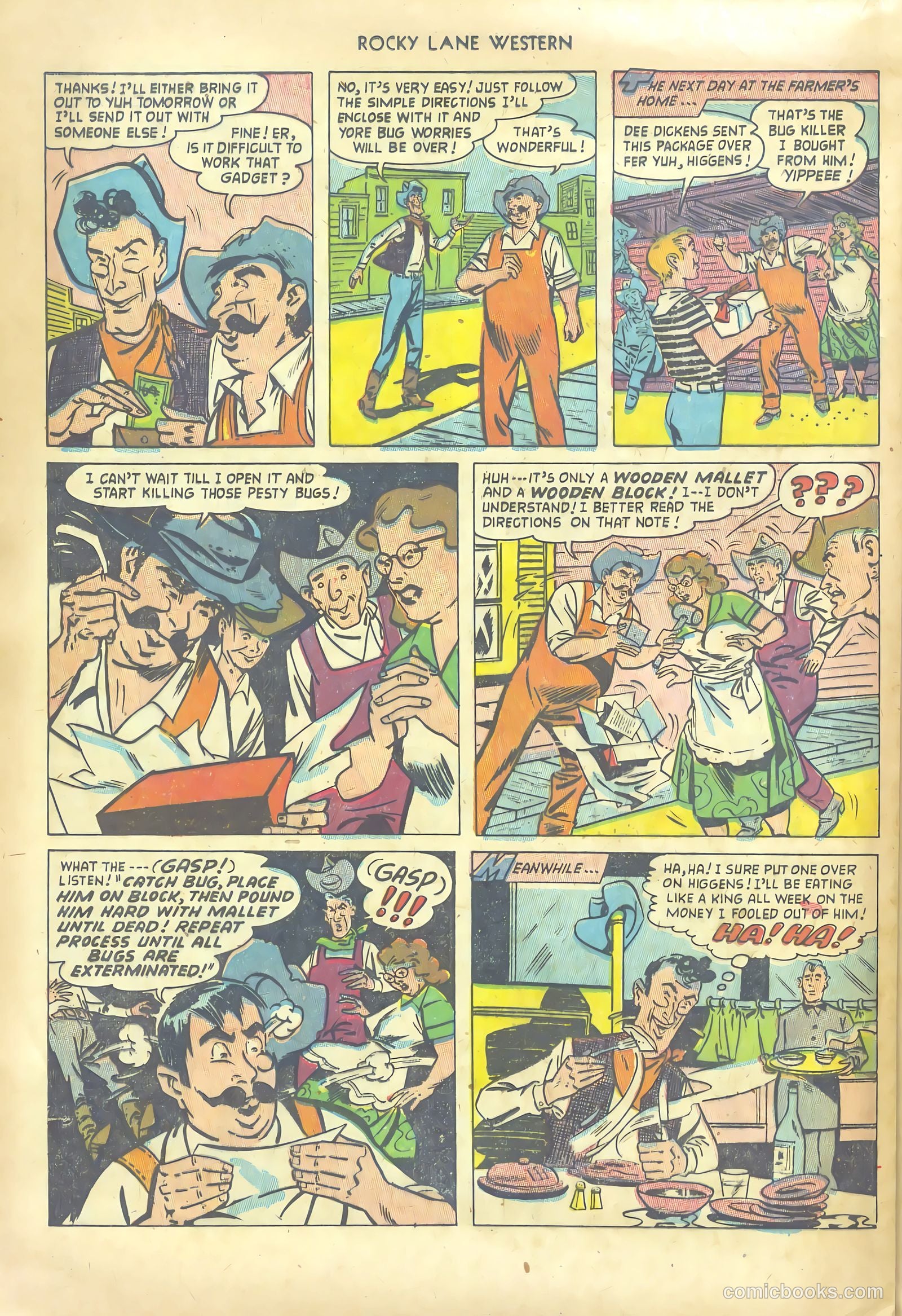 Rocky Lane Western #53 (1953) — page 20 of 36