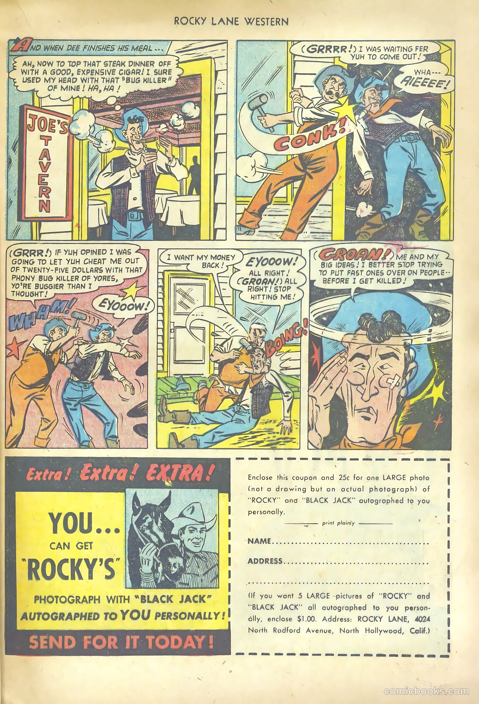 Rocky Lane Western #53 (1953) — page 21 of 36