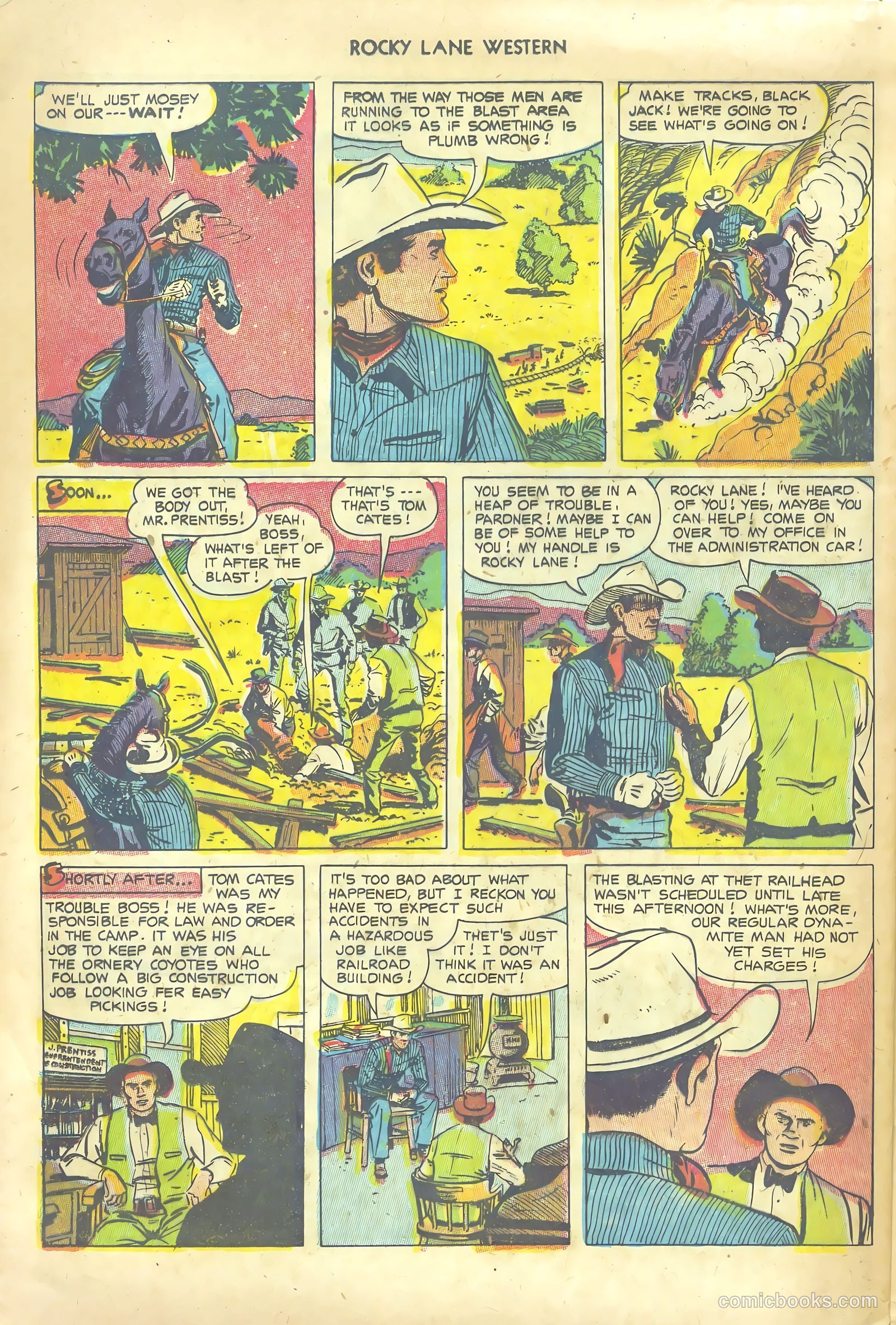 Rocky Lane Western #53 (1953) — page 24 of 36