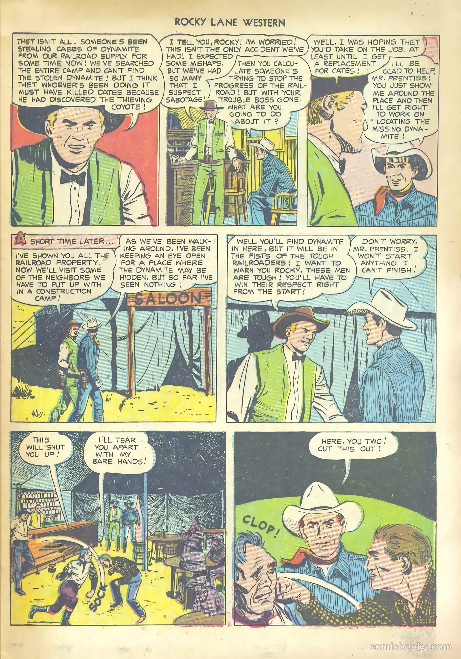 Rocky Lane Western #53 (1953) — page 25 of 36