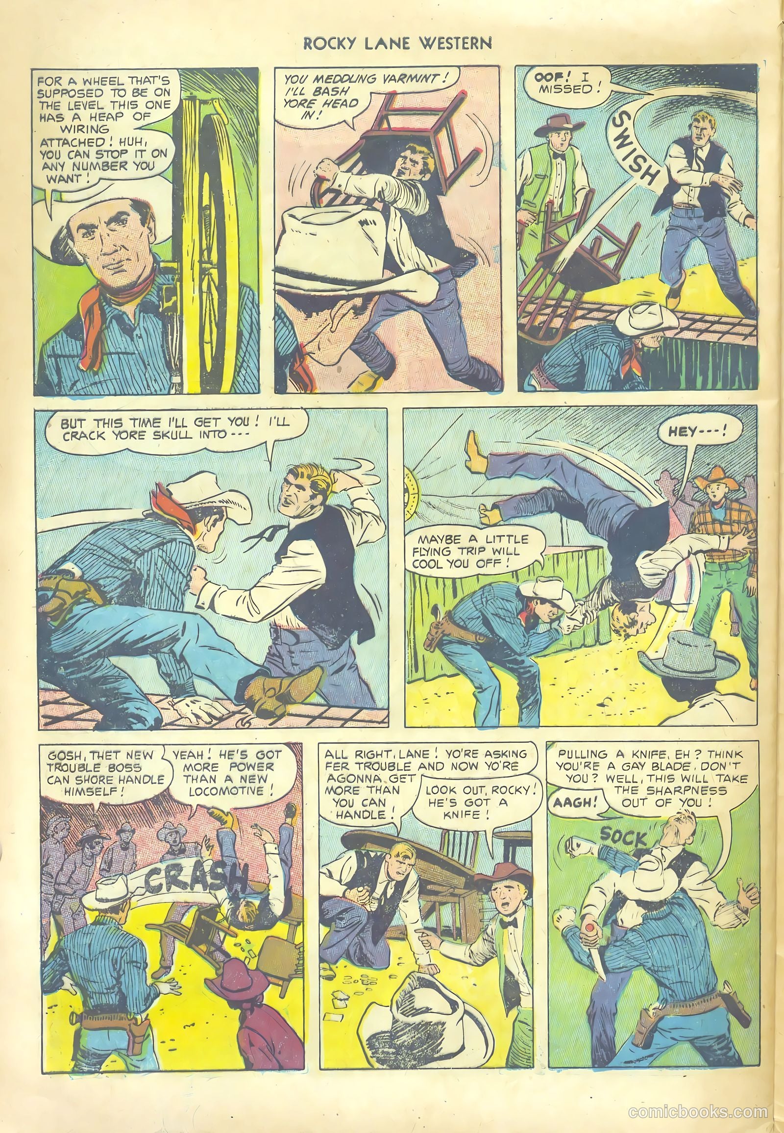 Rocky Lane Western #53 (1953) — page 28 of 36